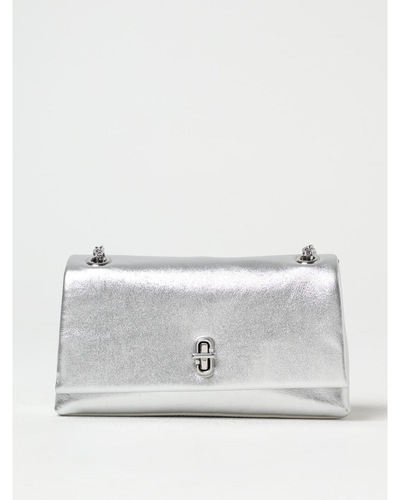Marc Jacobs Metallic Clutch Bag Wo - Silver