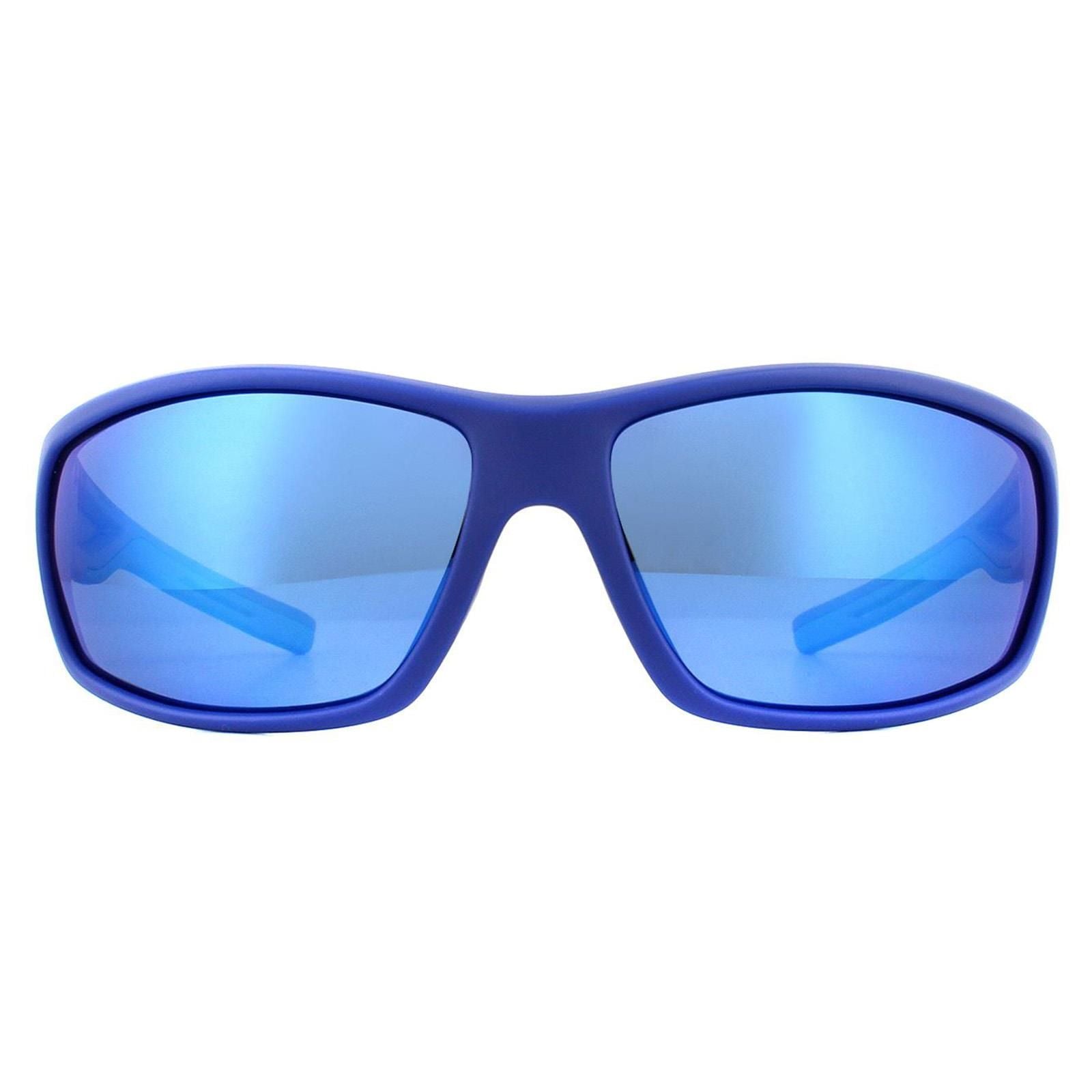 Polaroid Sport Wrap Blue Blue Mirror Polarized Sunglasses image 1