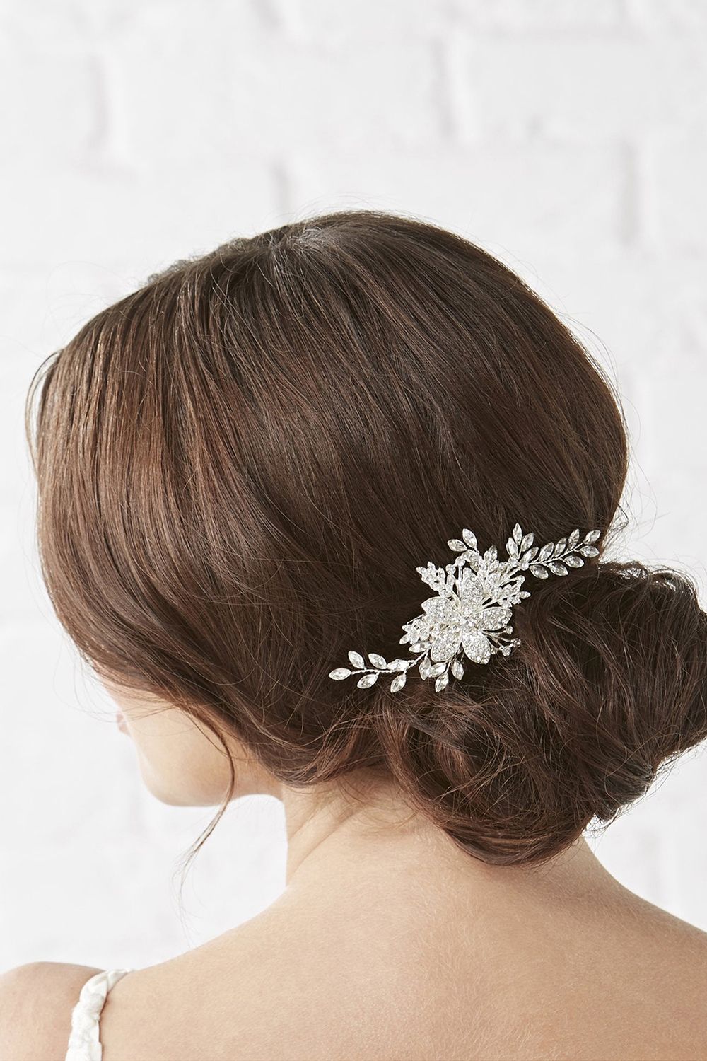 Jon Richard Darcey Pave Leaf Slide - Gift Pouch image 2