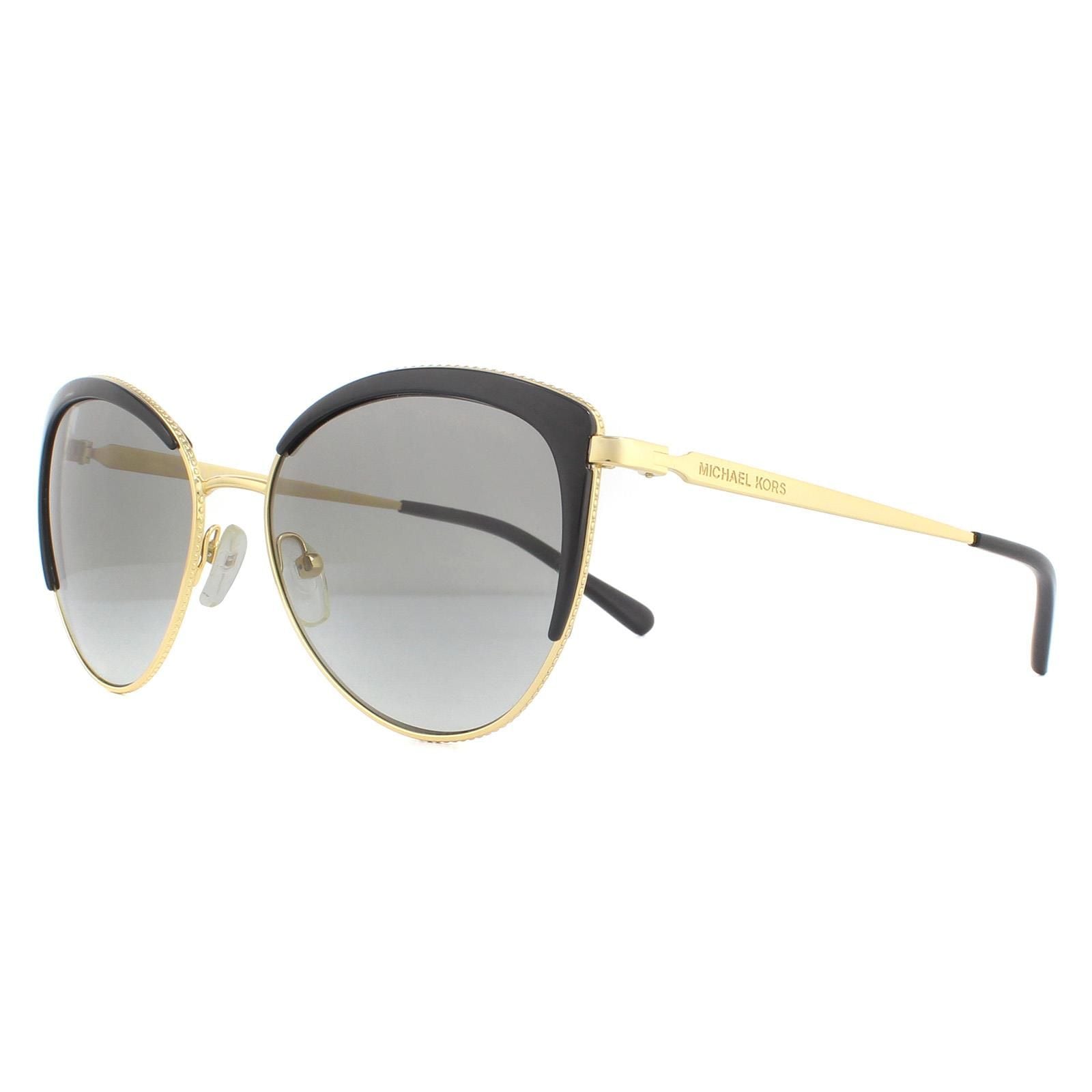 Michael Kors Cat Eye Light Gold Black Dark Grey Gradient Sunglasses image 2