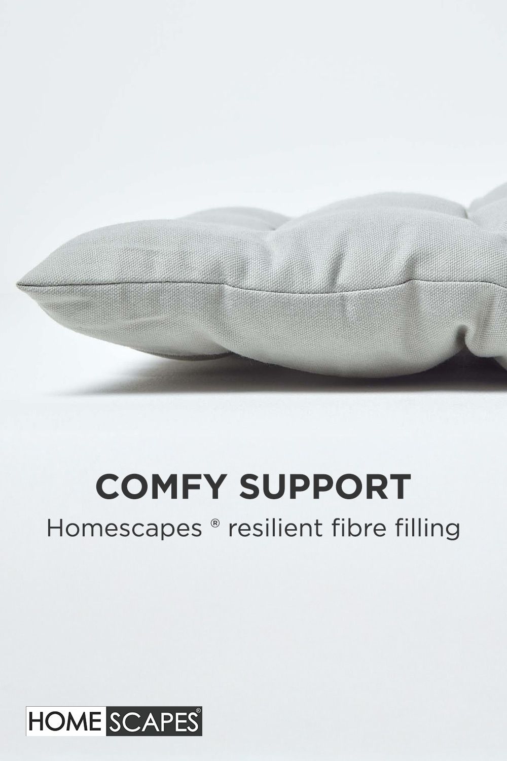 Homescapes Garden Bench Cushion Luxury 2 Seater Cotton Indoor Outdoor Pad, 108 x 42cm image 4