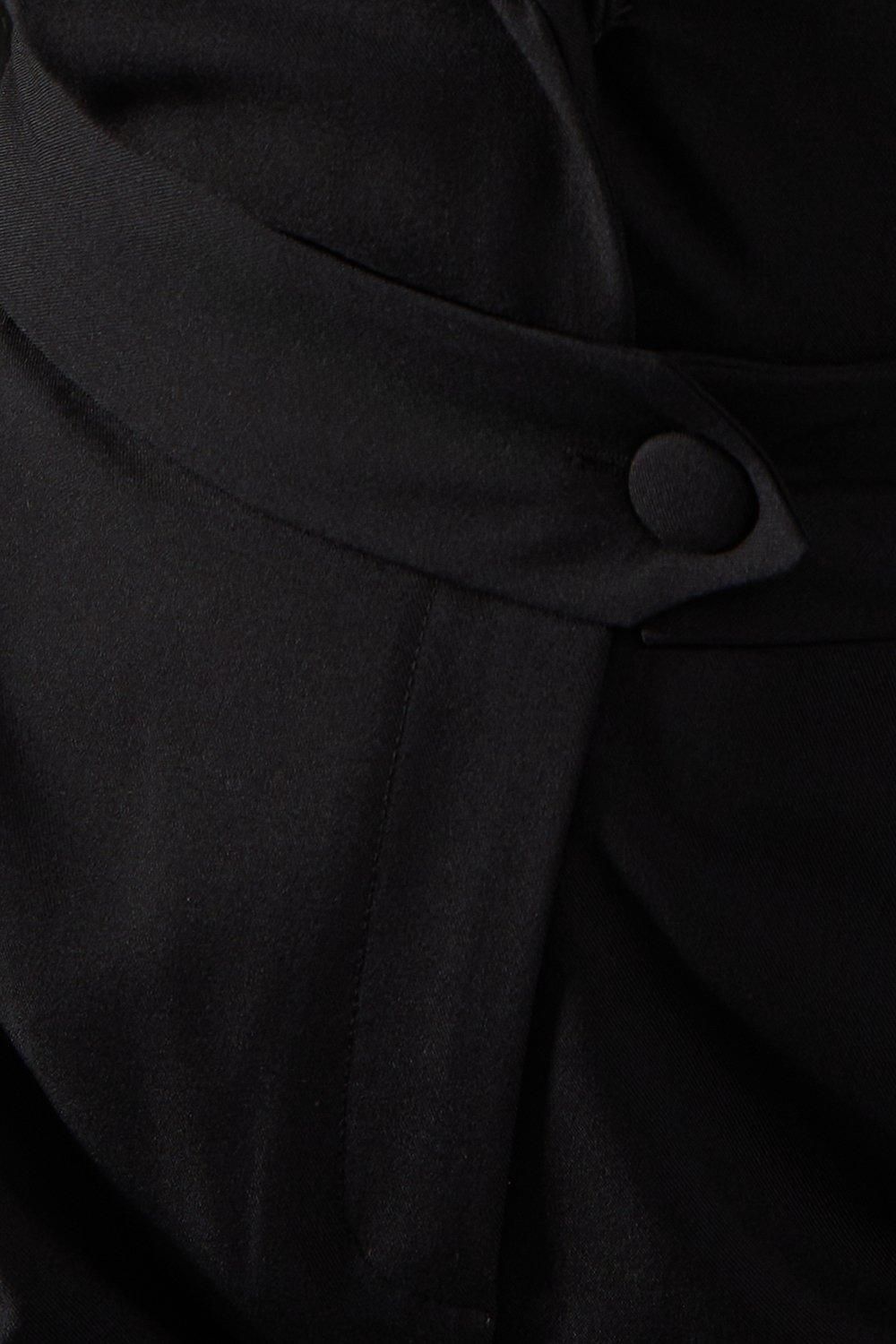 MissPap Tailored Long Sleeve Straight Leg Jumpsuit Black image 5