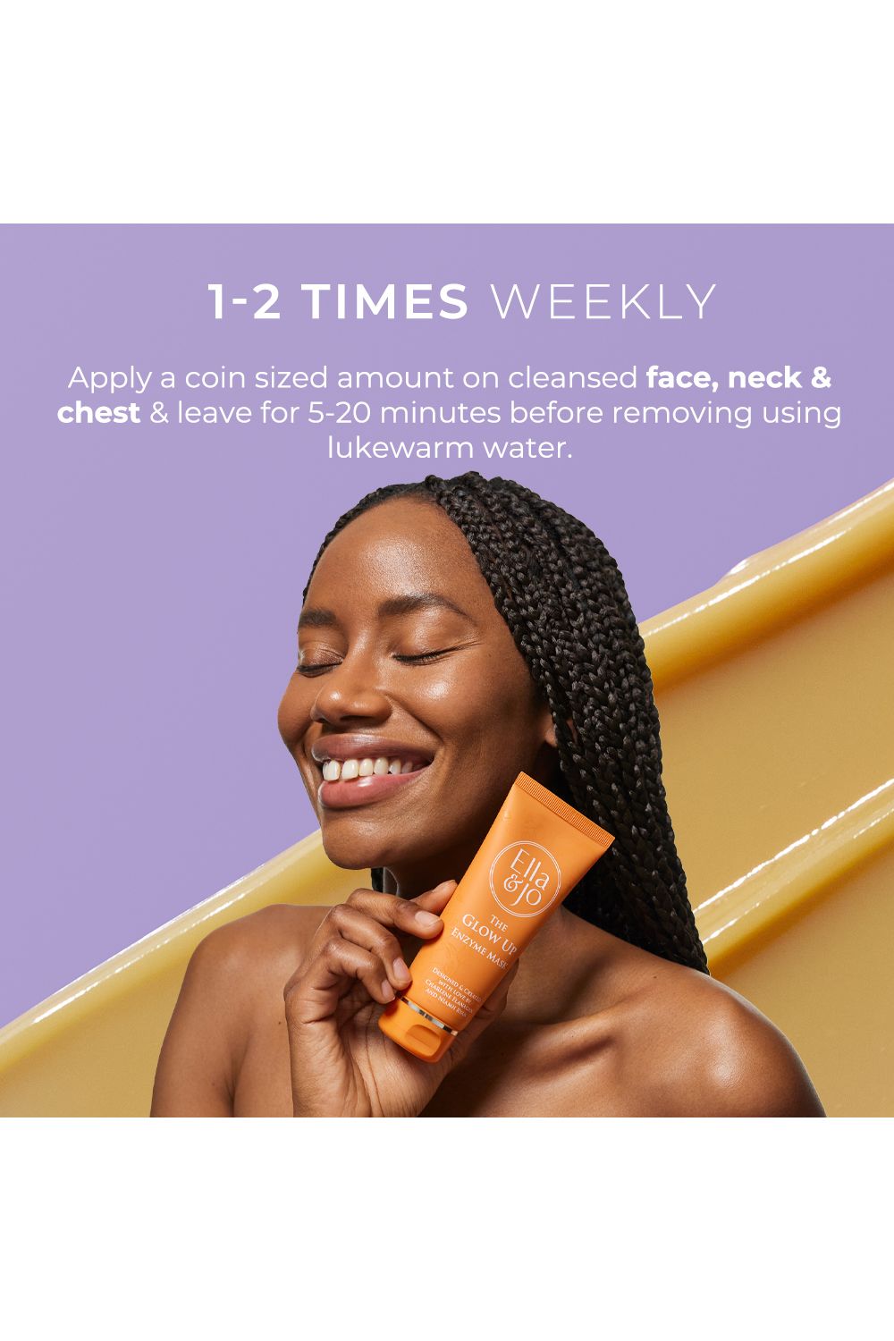 Ella & Jo Cosmetics The Glow up - Enzyme Mask 100ml Multi image 6