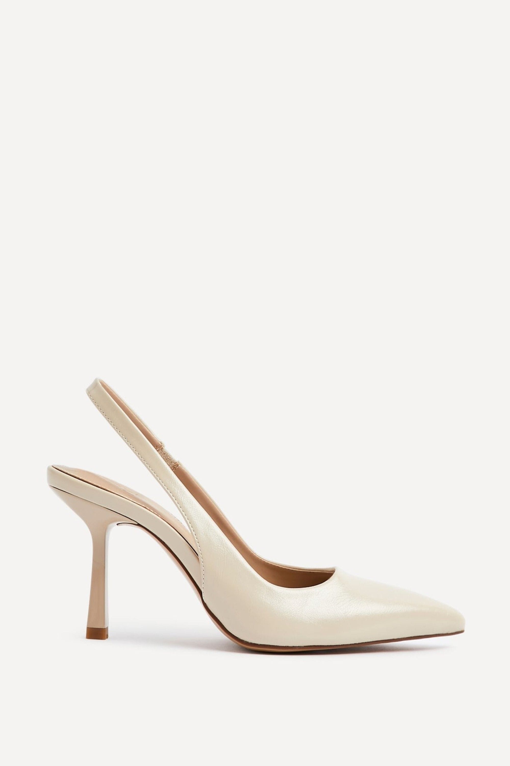 Linzi Dash Nude Faux Leather Court Heels