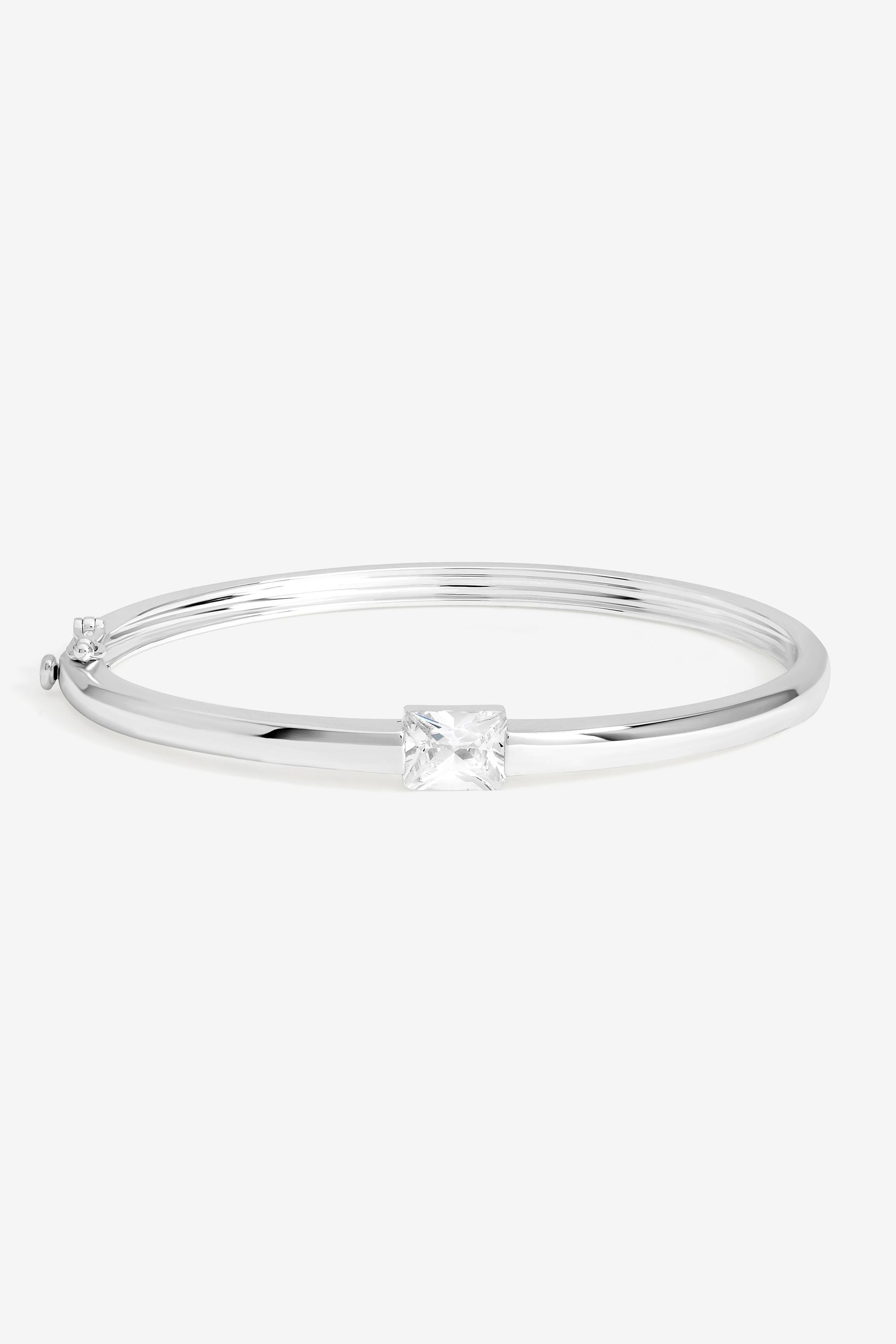 Jon Richard Silver Plated and Cubic Zirconia Stone Bangle image 1