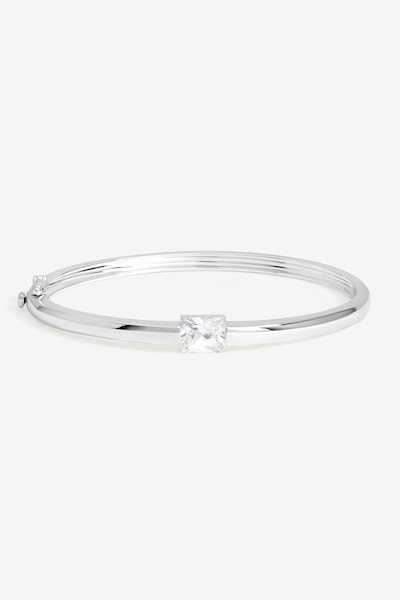 Jon Richard Silver Plated and Cubic Zirconia Stone Bangle