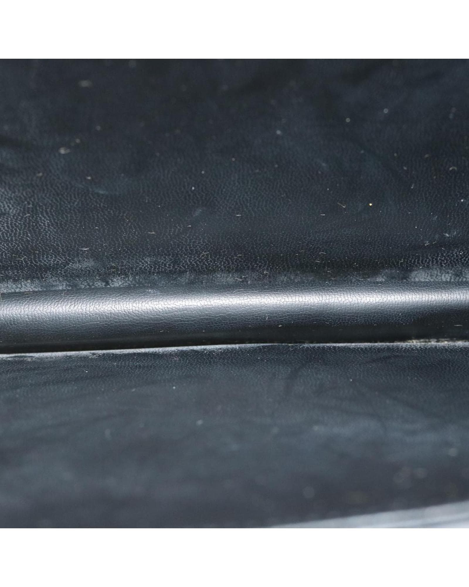 Valentino Preloved Shoulder Bag Embossed Logo Wo - Black image 11