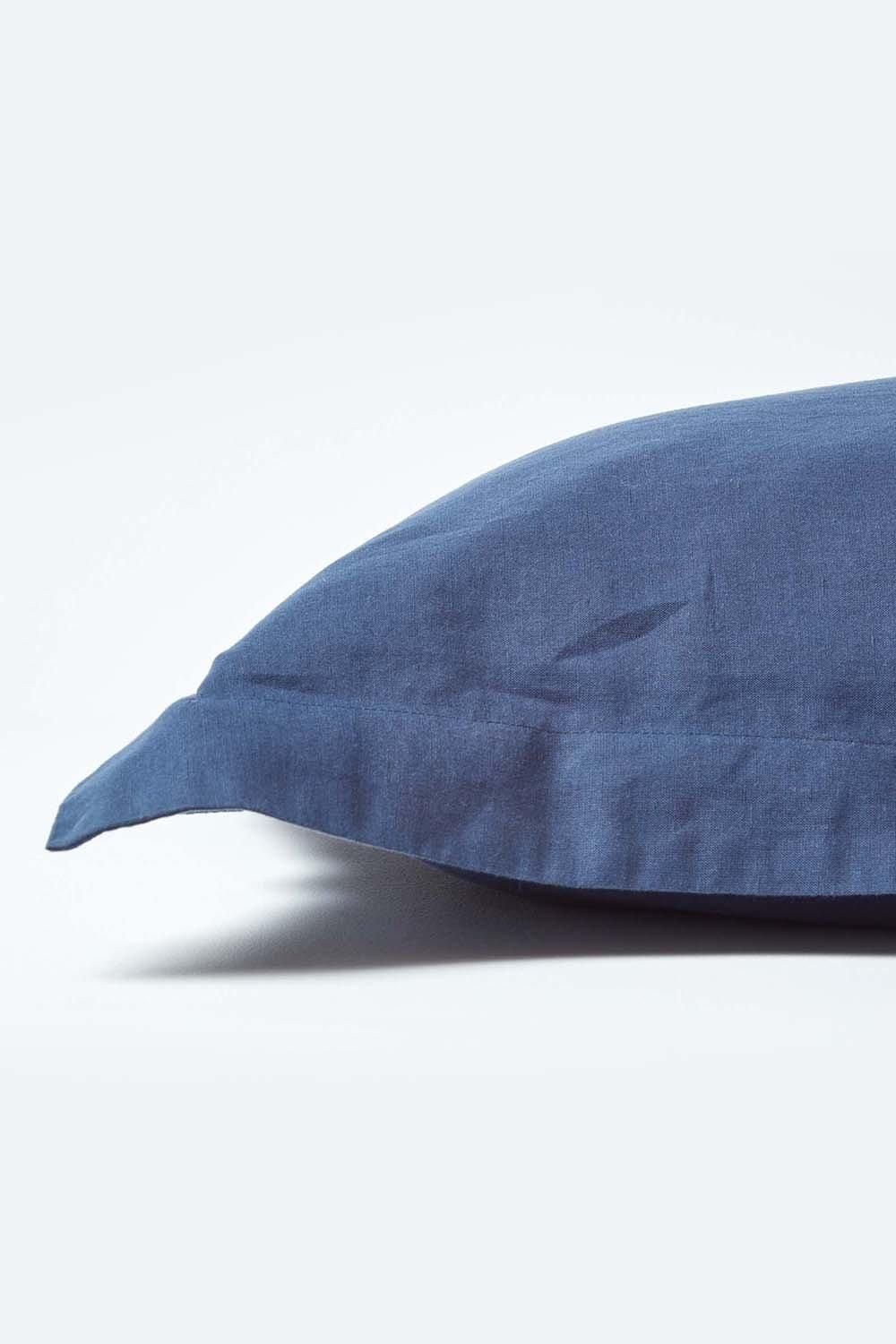 Homescapes Linen Oxford Pillowcase, Standard image 2