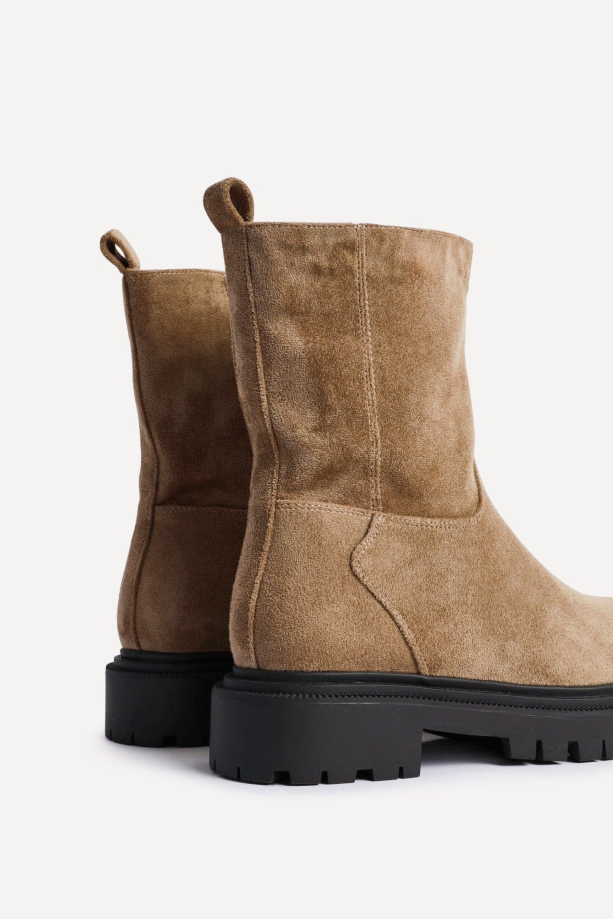 Linzi Bentley Sand Chunky Ankle Boots image 4