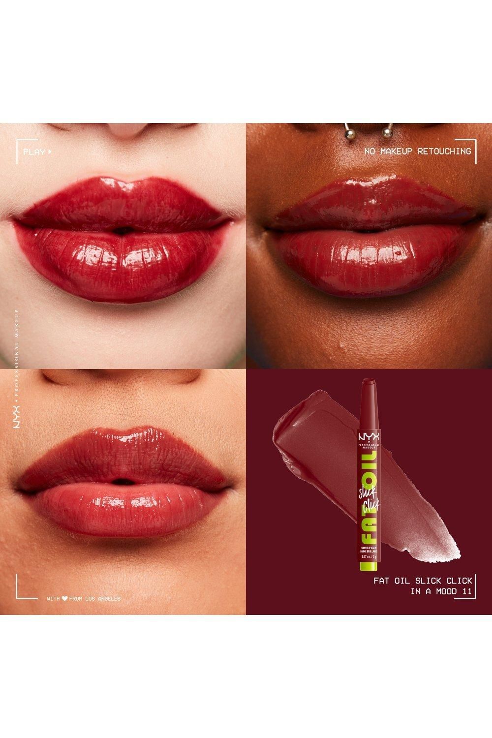 NYX Professional Makeup Fat Oil Slick Click Lip Balm 2g In A Mood image 4