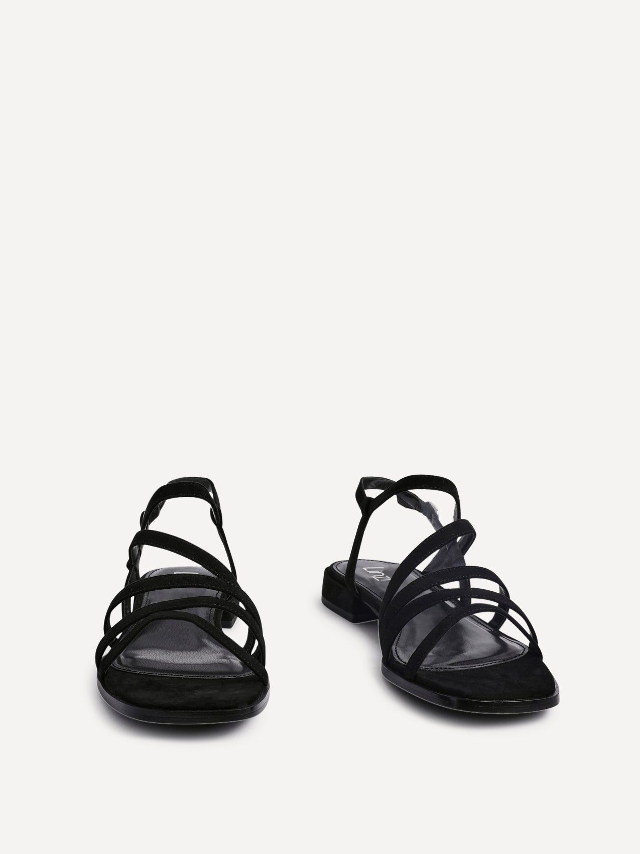 Linzi Lucie Black Mini Block Heel Strappy Sandals image 3
