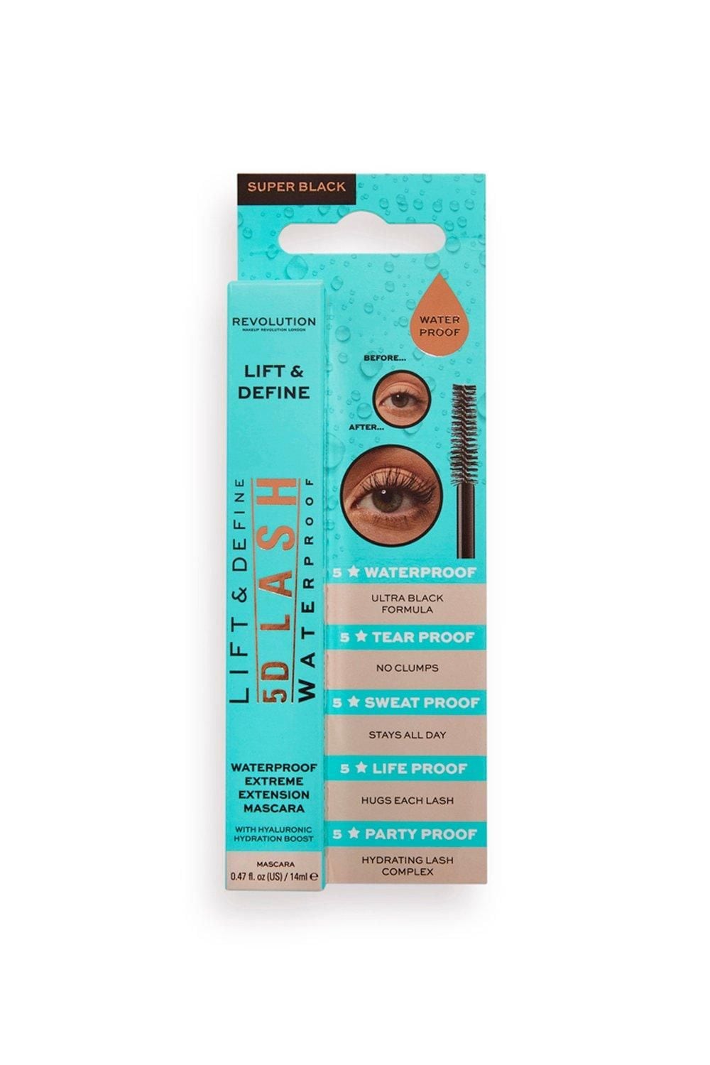 Revolution 5D Lash Waterproof Mascara - Black Multi image 4