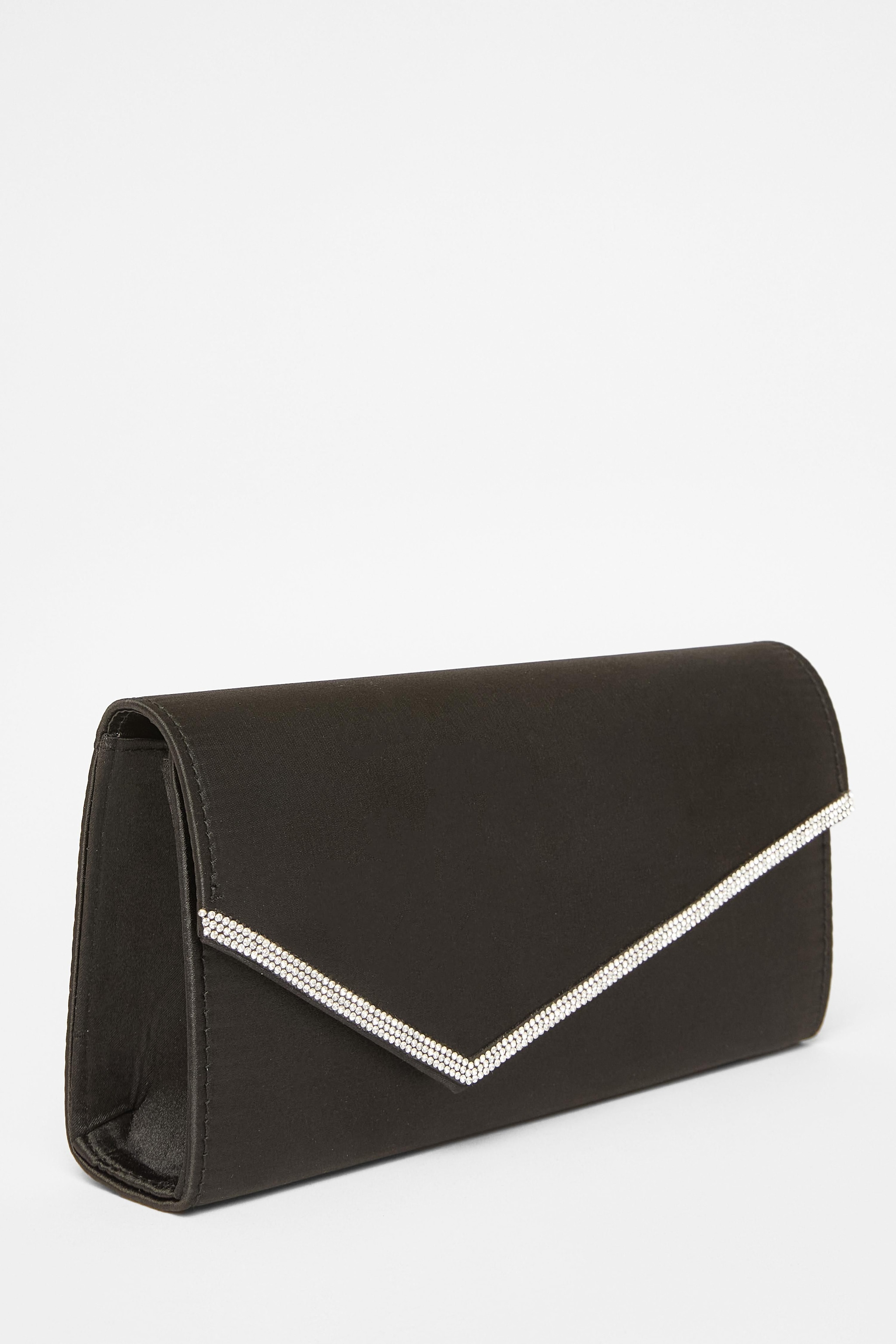 Quiz Black Diamante Clutch image 1