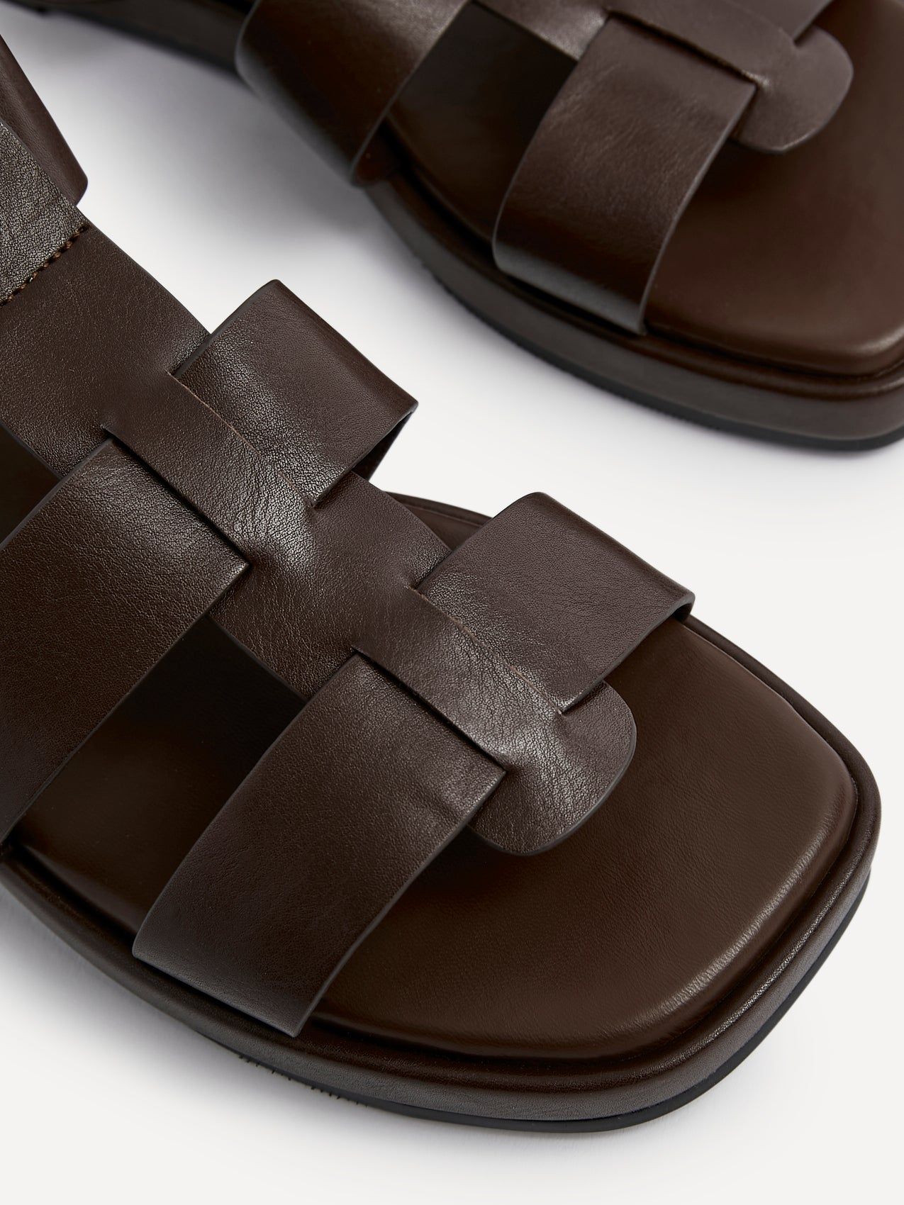 Linzi Camden Brown Faux Leather Gladiator Style Sandal image 4