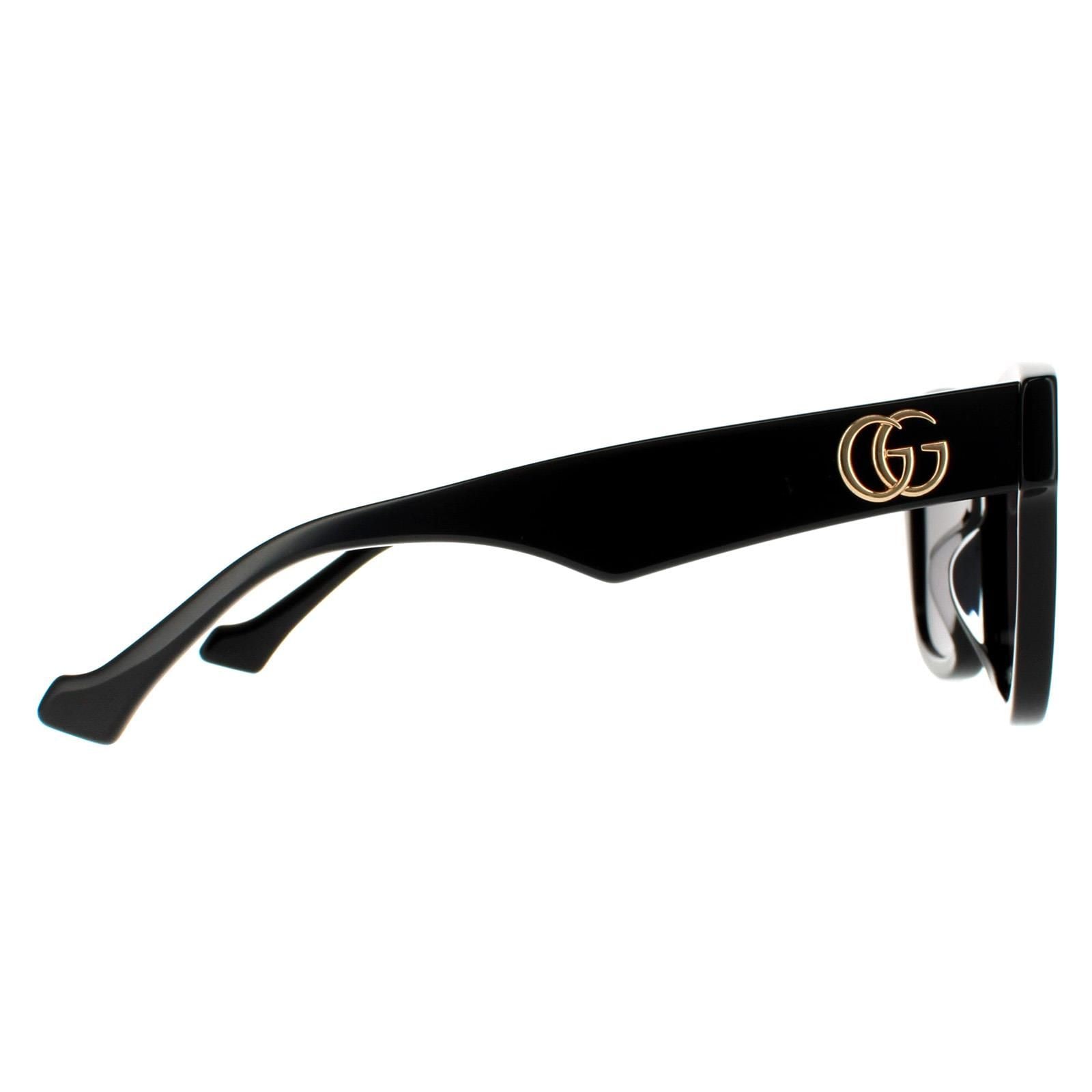 Gucci Rectangle Black Grey GG0998S Sunglasses image 4