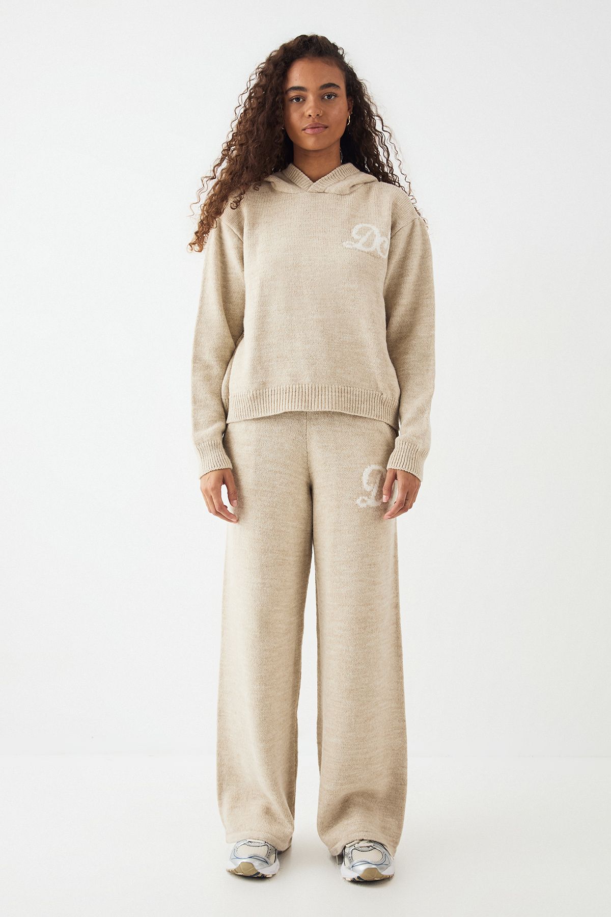 DSGN Studio DSGN Studio Knitted Oversized Hoodie Oatmeal image 5