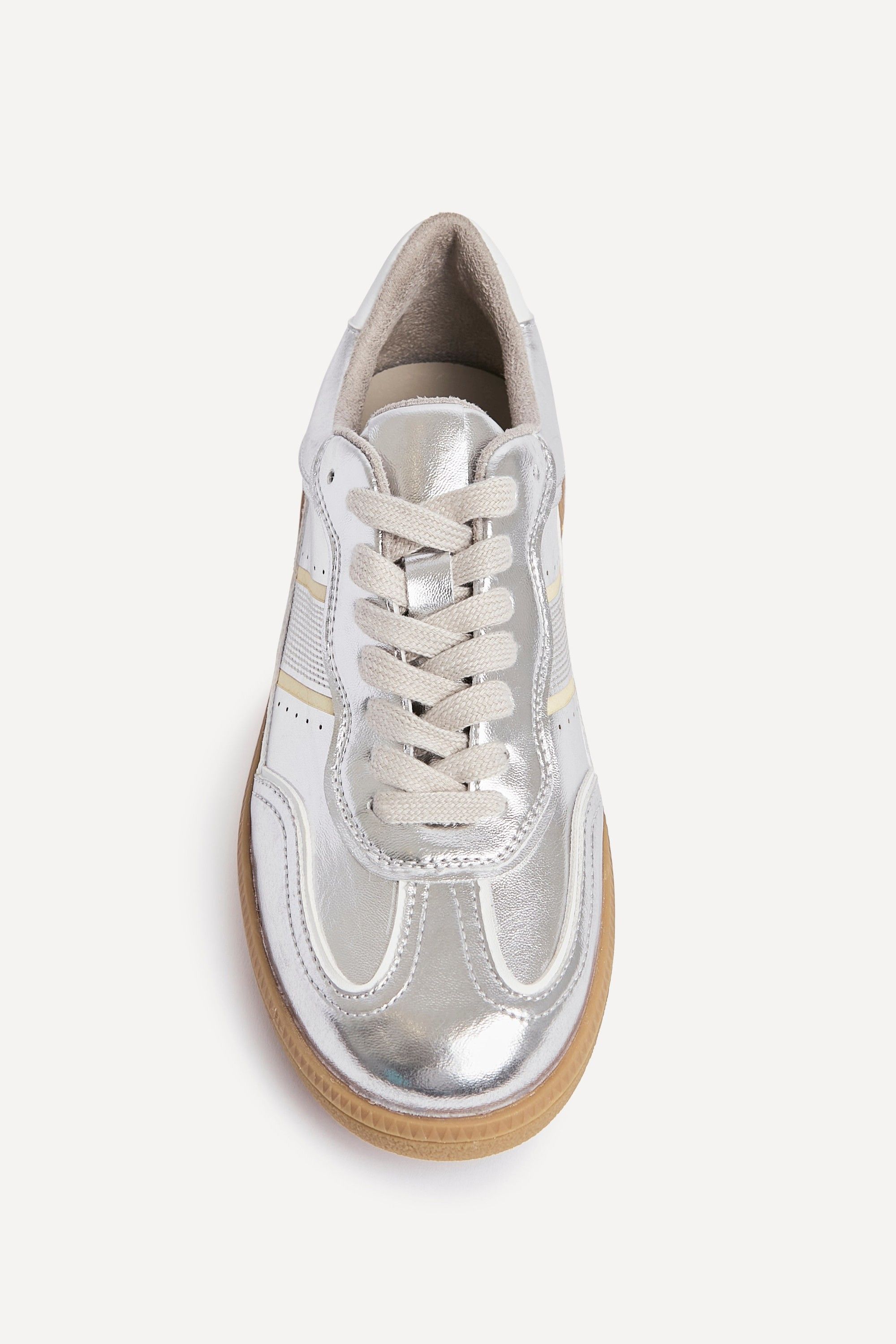 Linzi Vortex Silver Retro Style Trainers image 4