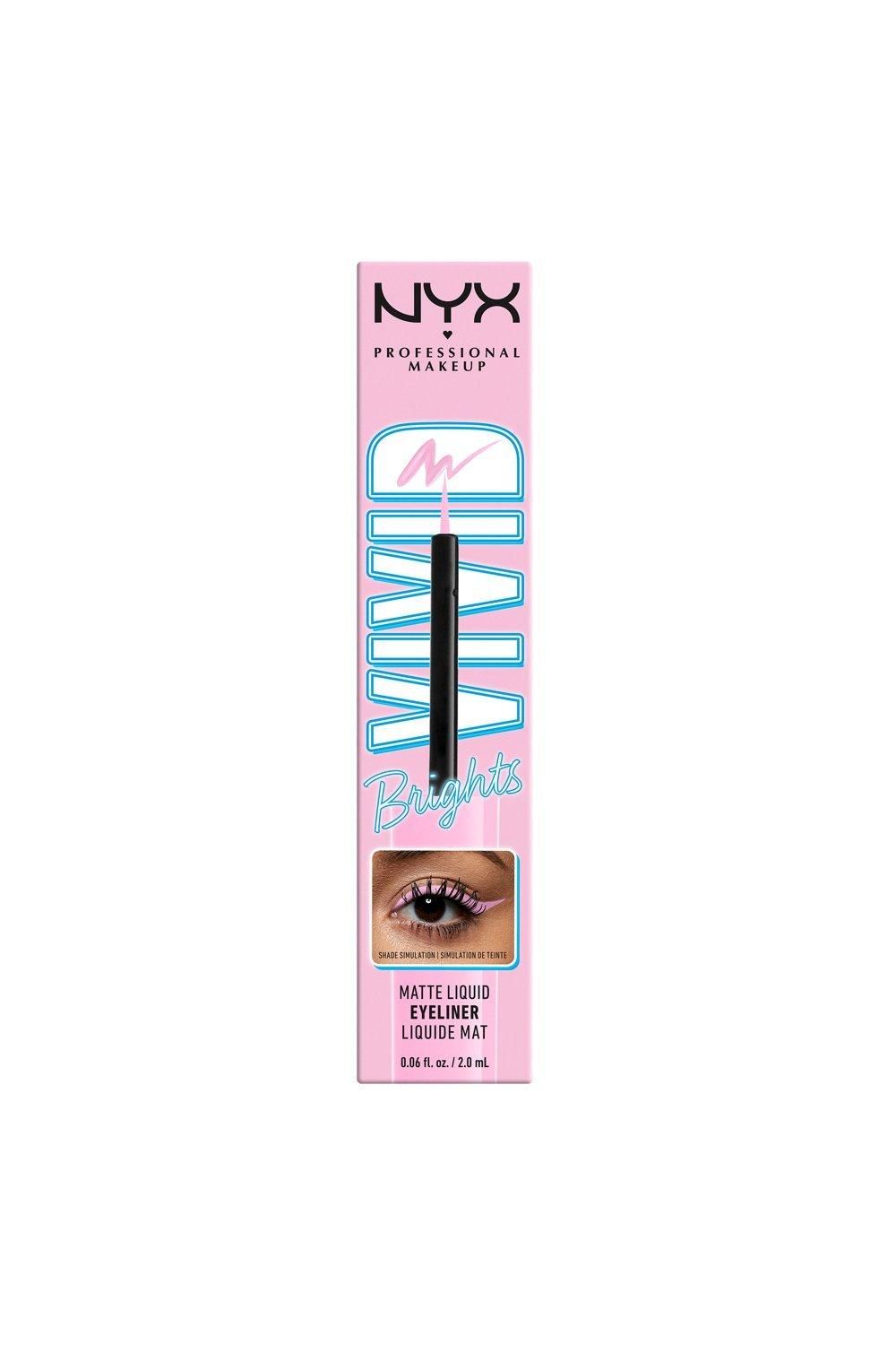 NYX Professional Makeup Vivid Brights Liquid Eyeliner Sneaky Pink image 4