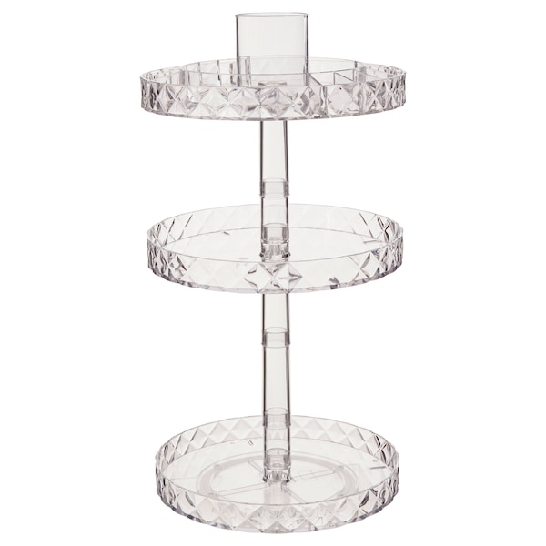 Orsina Beauty Three Tier Revolving Cosmetics Organiser