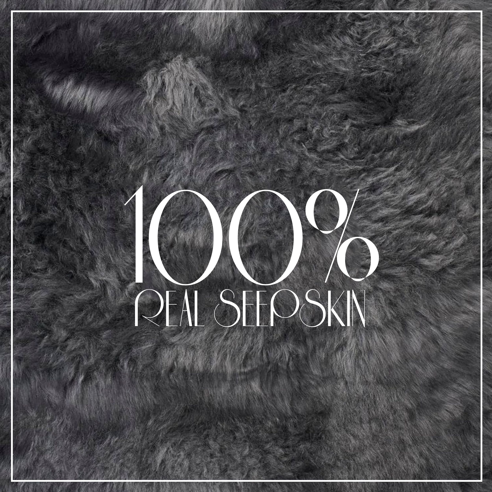 Infinity Leather Luxury Genuine Sheepskin 40x40cm Real Wool Single Sided Cushion image 3