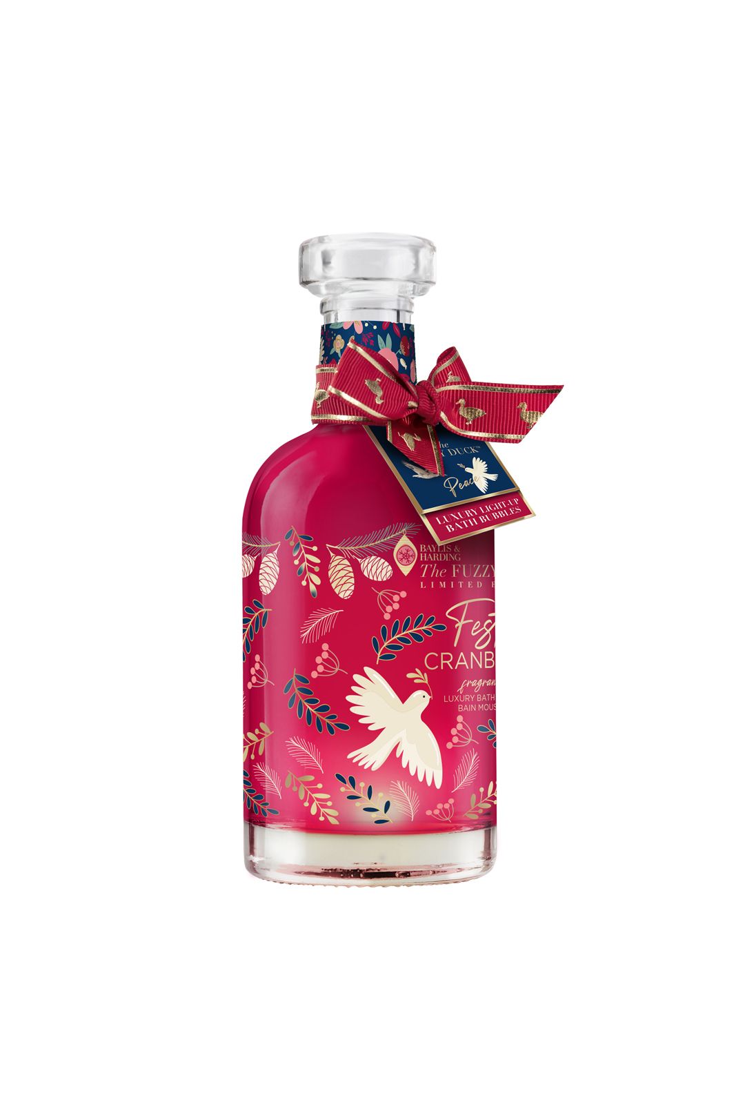 Baylis & Harding The Fuzzy Duck Winter Wonderland Light Up Bath Bubbles Decanter Gift Multi image 2