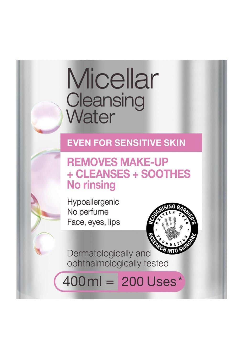 Garnier Micellar Water Facial Cleanser and Makeup Remover for Sensitive Skin Multi image 6