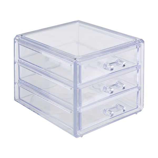 Orsina Beauty 3 Drawer Cosmetics Organiser