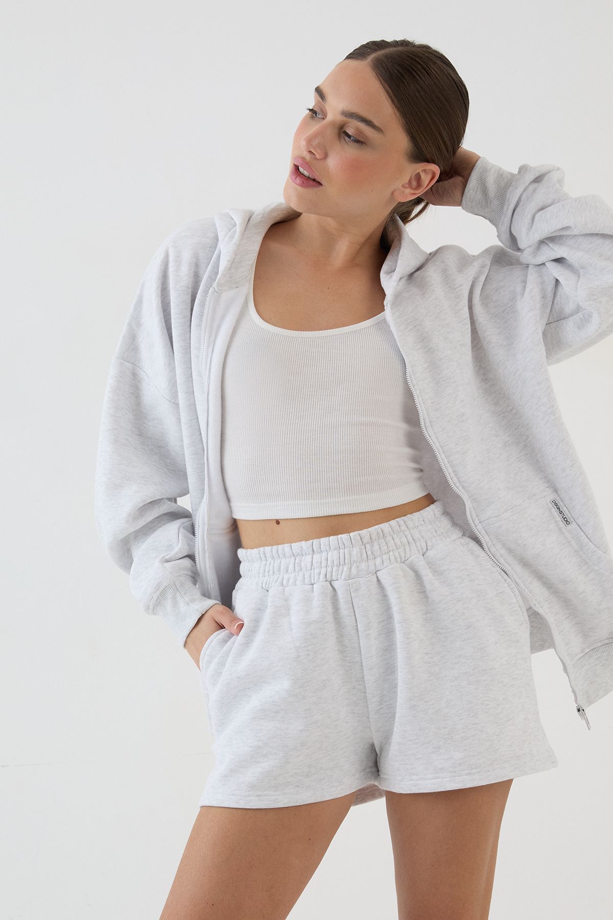 DSGN Studio DSGN Studio Loose Fit Sweat Short Ash Grey