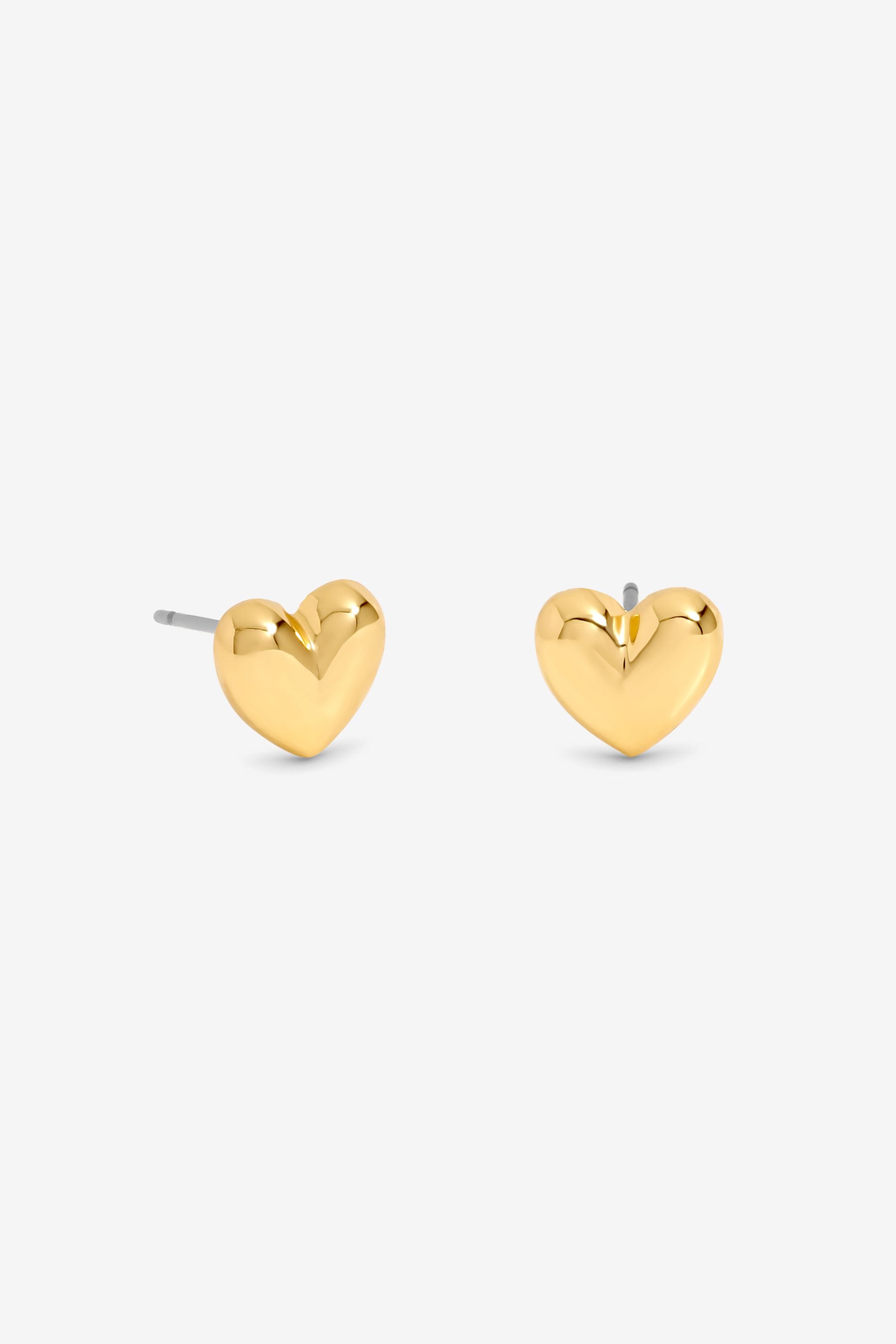 Jon Richard 18K Gold Plated Heart Earrings - Gift Cracker image 2