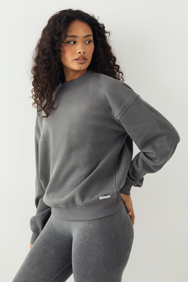 DSGN Studio DSGN Studio Crew Neck Oversized Sweatshirt Charcoal