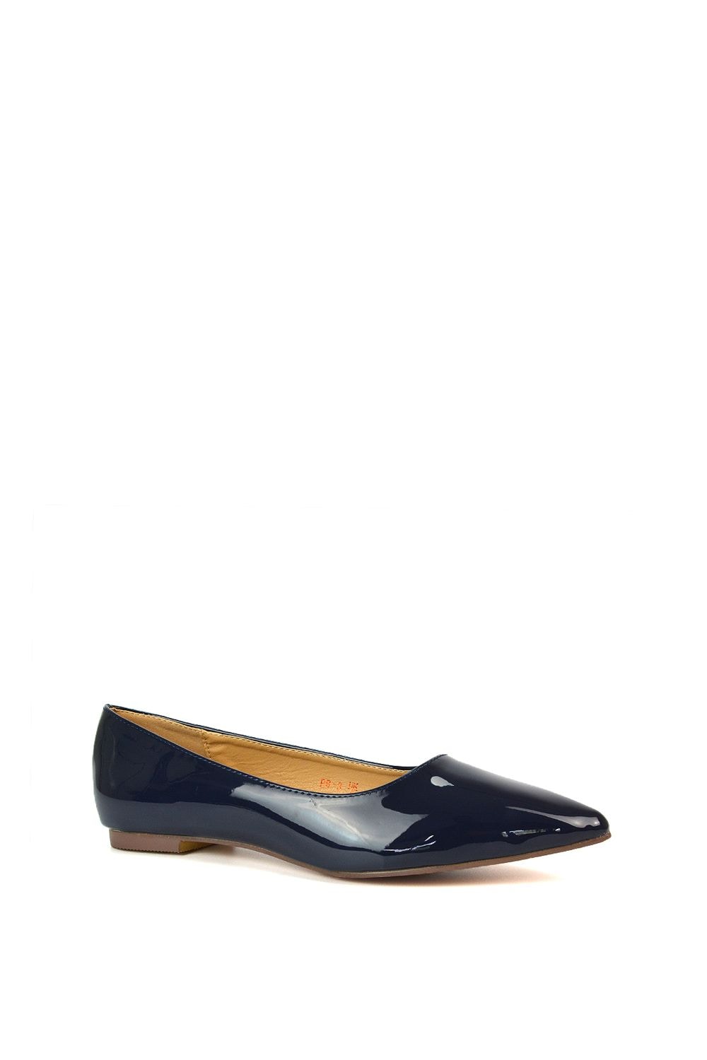 XY London 'Cordelia' Slip on Pointed Toe Flat Ballerina Pump Shoes image 2