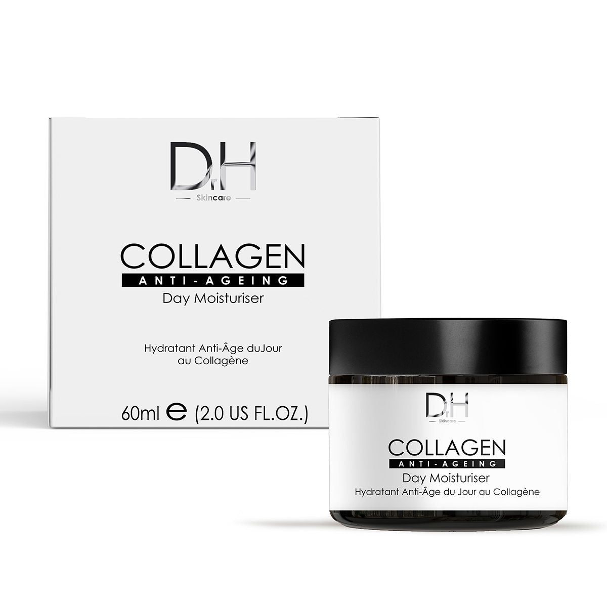 Dr H Collagen Anti-Ageing Day Moisturiser 60ml x 2 Duo Set image 2