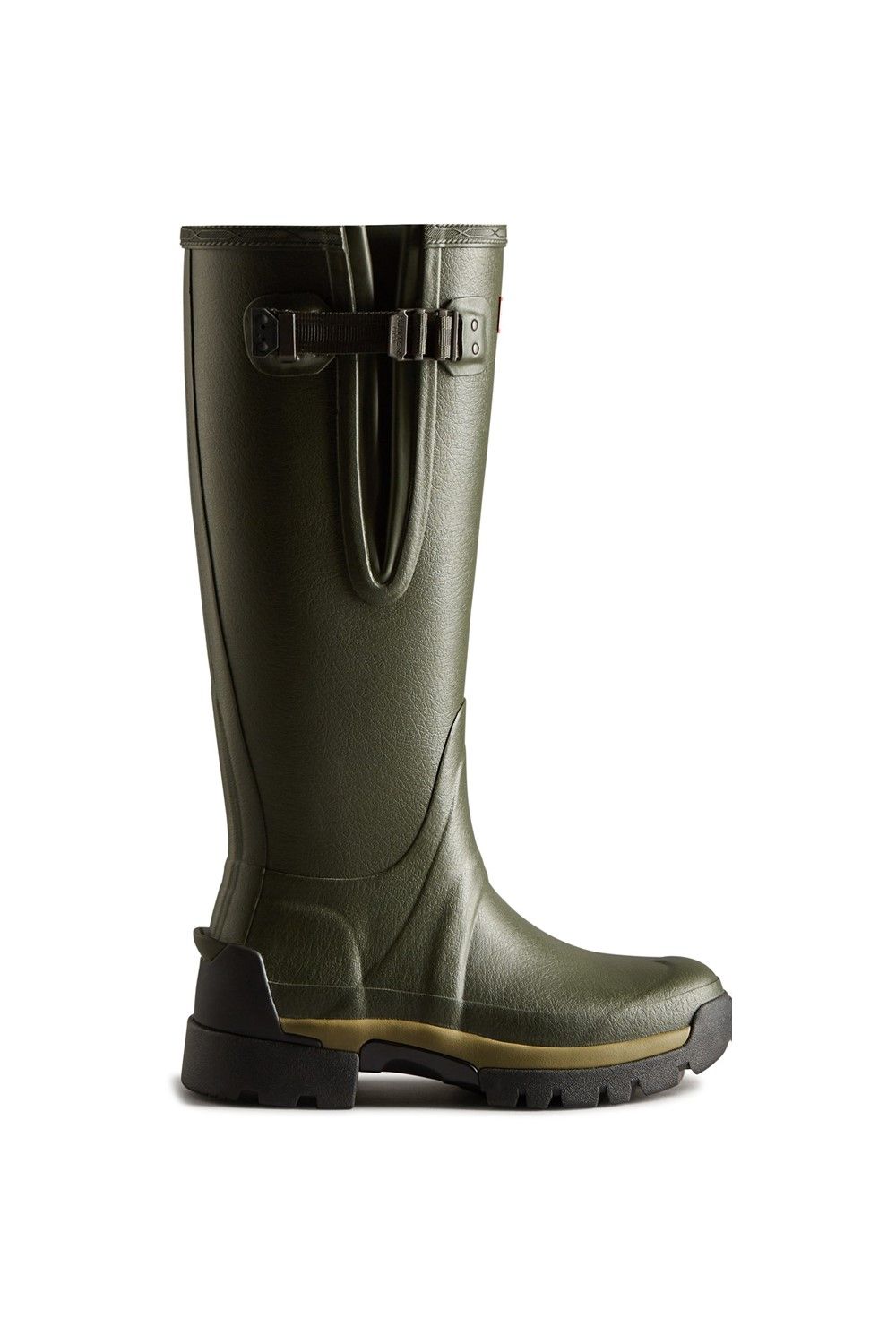 Hunter Dark Green 'Balmoral Adjustable Neoprene Lined' Wellington Boot image 1