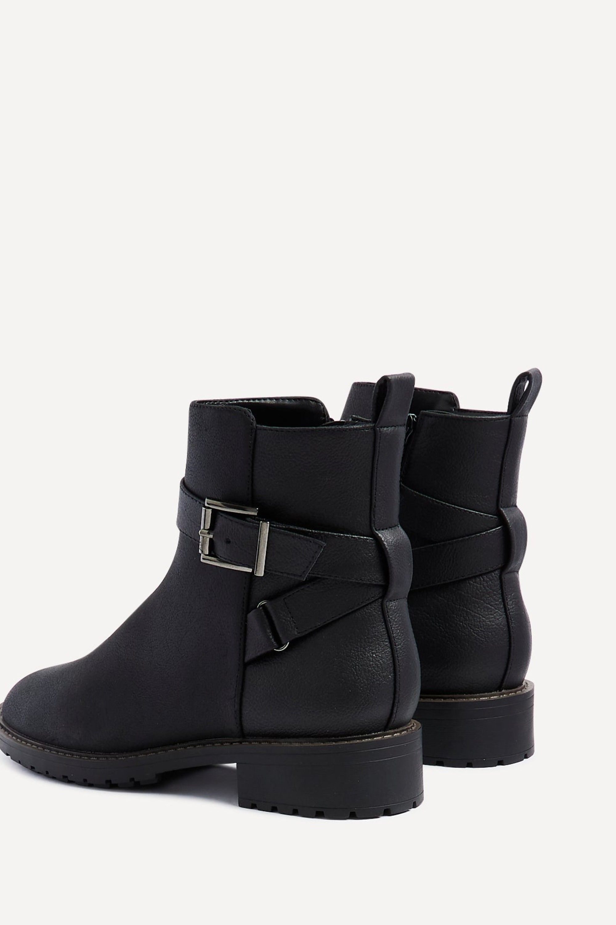 Linzi Watson Black Nubuck Ankle Boot image 5