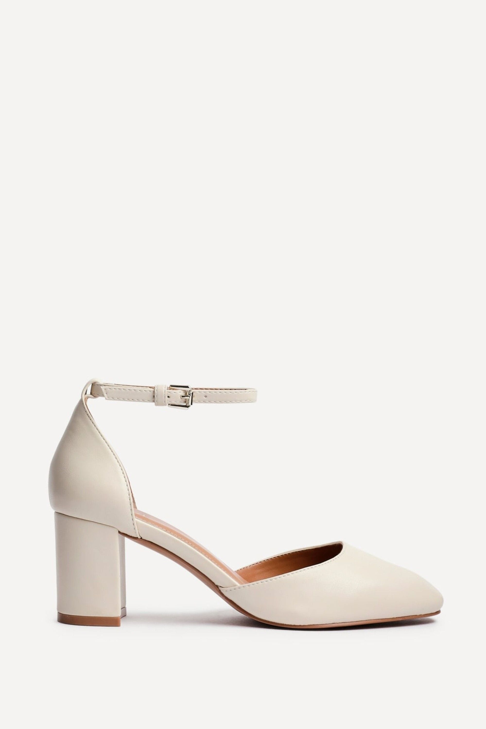 Linzi Sydney Nude Square Toe Court Heels
