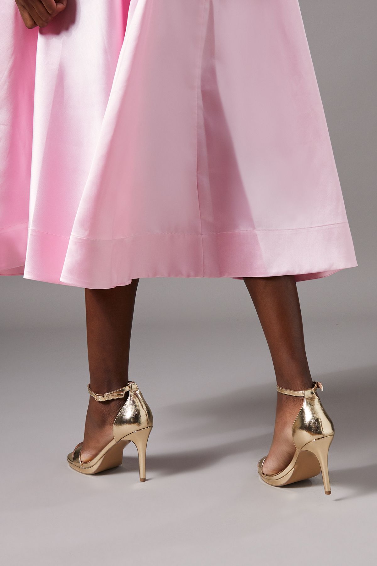 Coast Wide Fit Talia Platform High Stiletto Heel Sandals Gold image 4