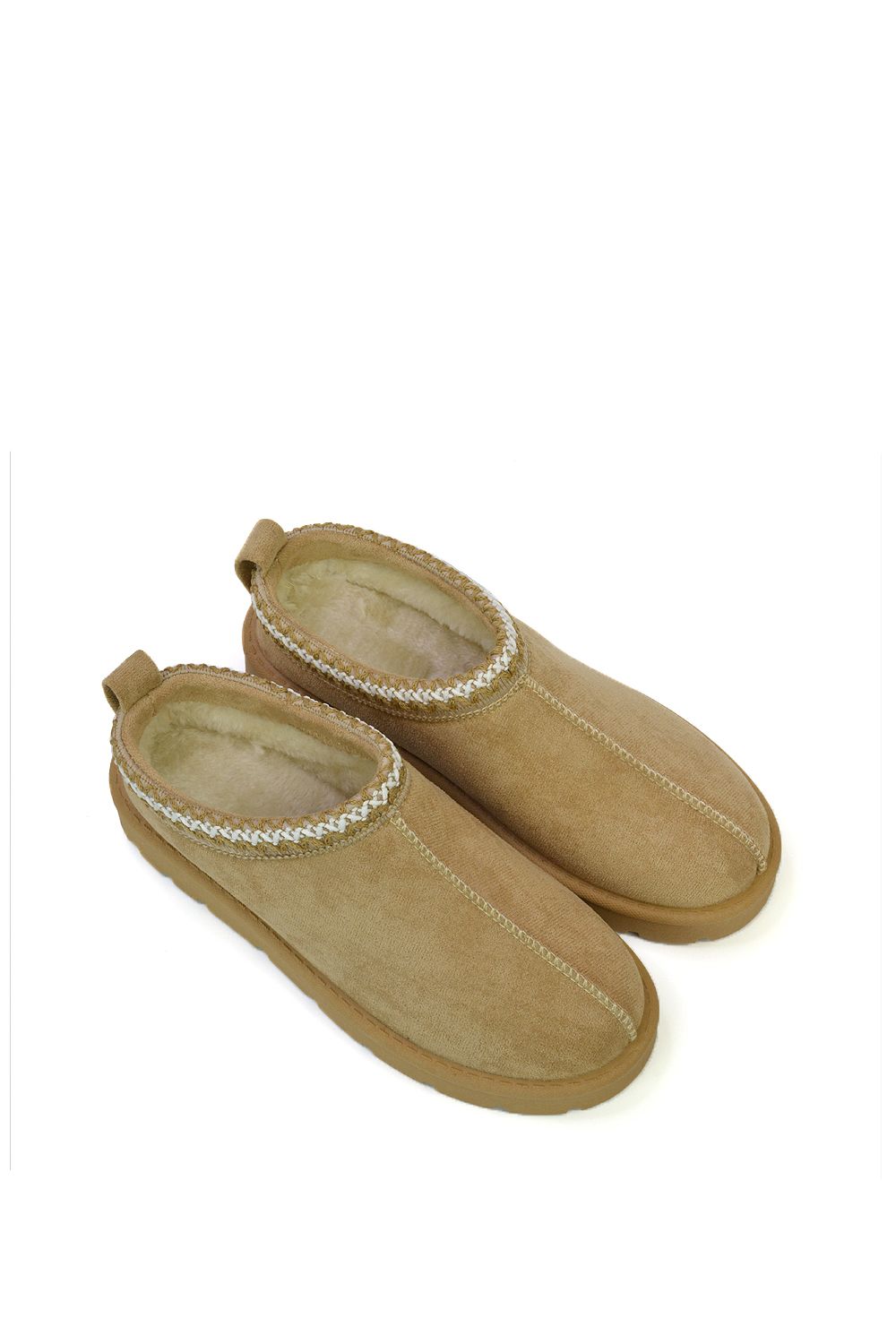 XY London 'Zoe' Aztec Faux Fur Slip On Micro Slippers image 5