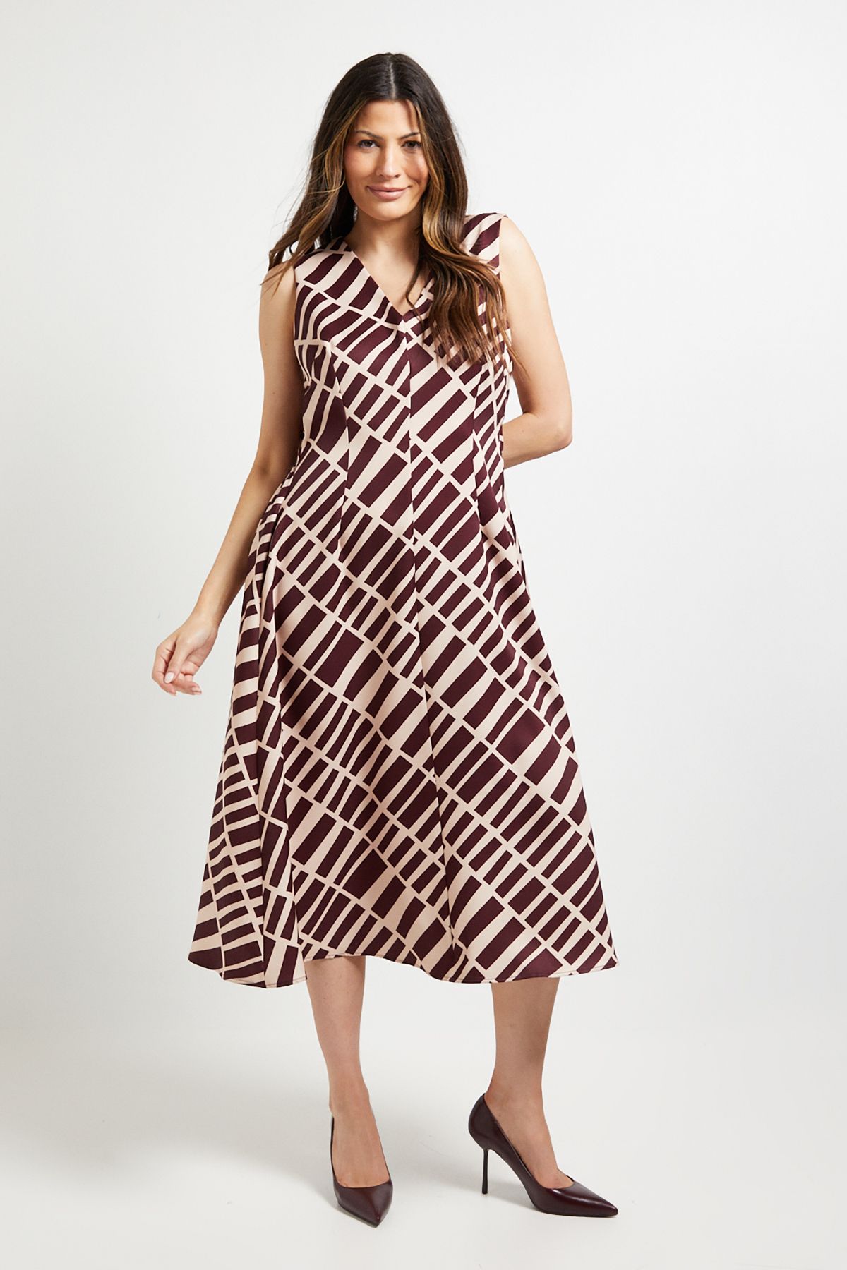 Principles Trapeze Midi Dess Camel