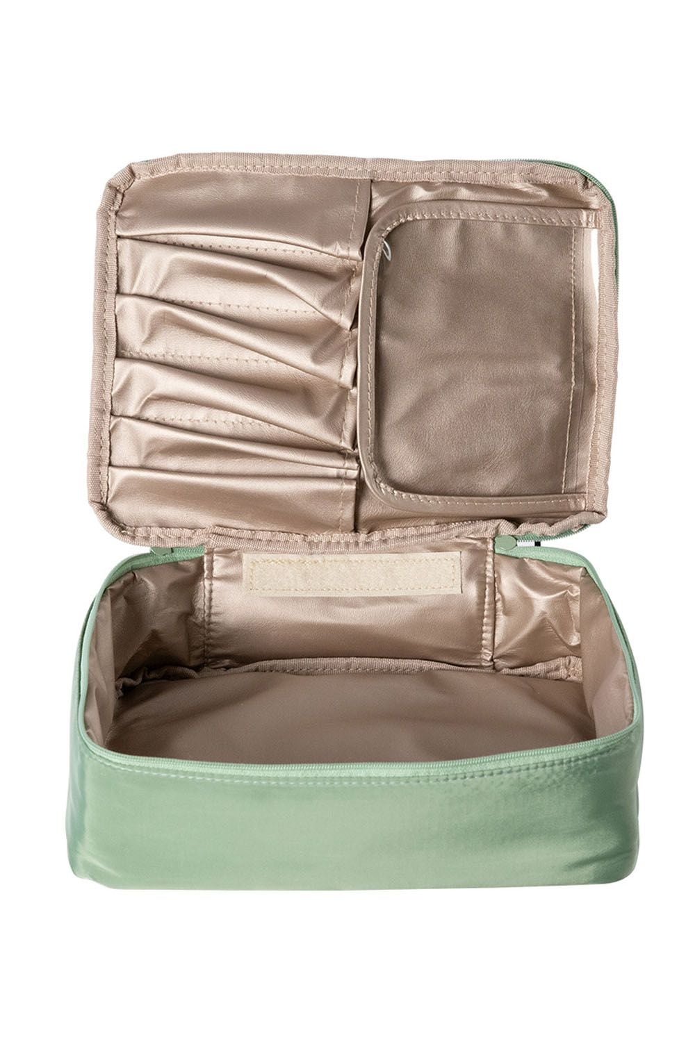 SHEONLY Travel Toiletry Bag Travel Makeup Bag  for Women and Girls Portable Cosmetic Bag For Home Dormitory (with Brush Holder) image 2