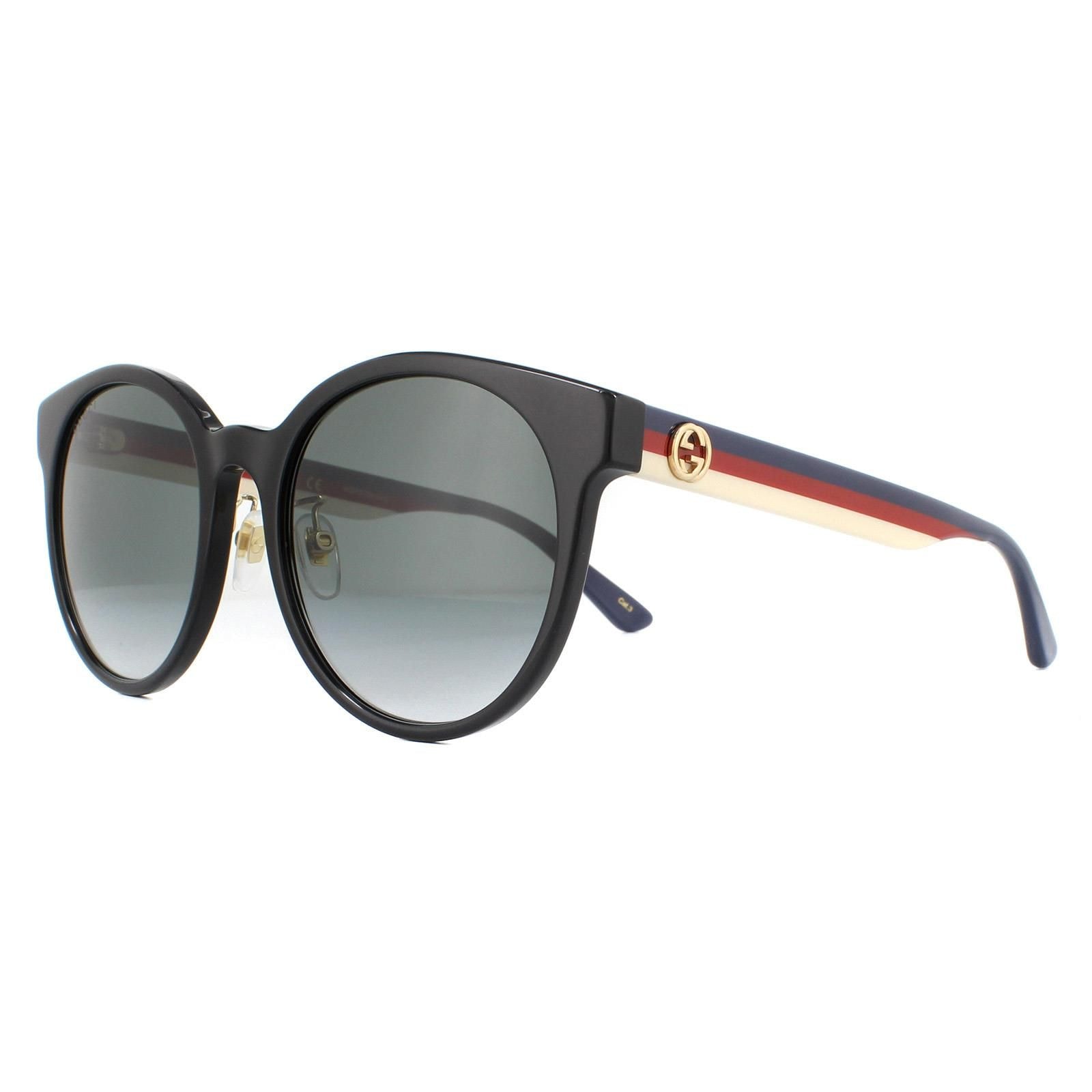 Gucci Round Black Grey Gradient Sunglasses image 2