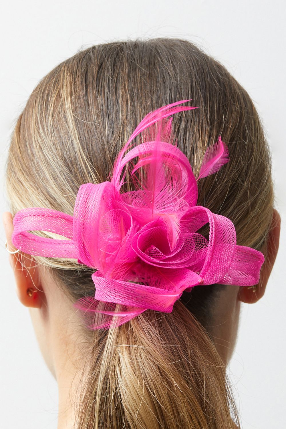 Jon Richard Fuchsia Small Fascinator image 2