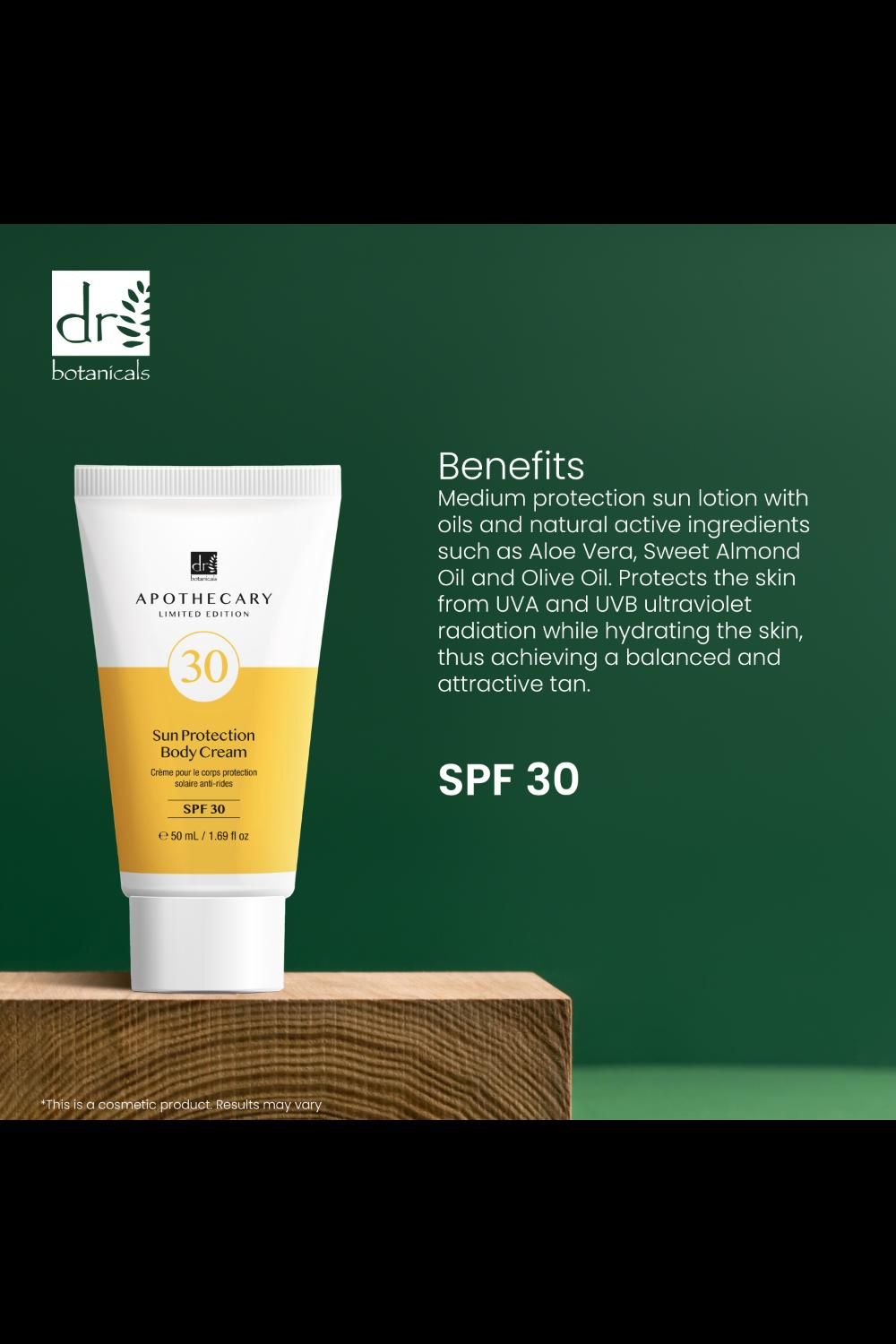 Dr. Botanicals Sun Protection Body Cream SPF 30 50ml image 4
