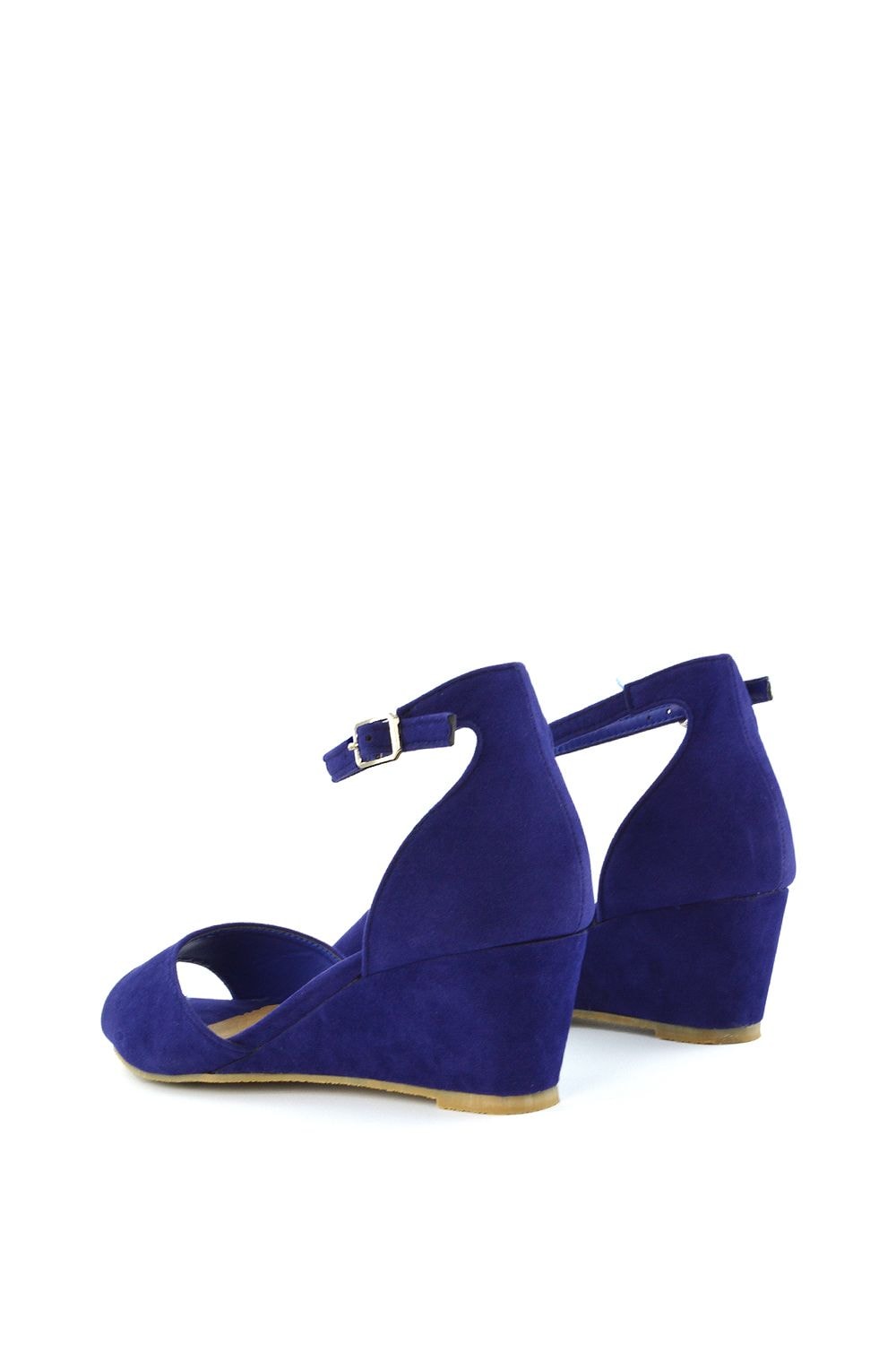 XY London 'Lottie' Peeptoe Mid Wedge Heel Sandals image 5