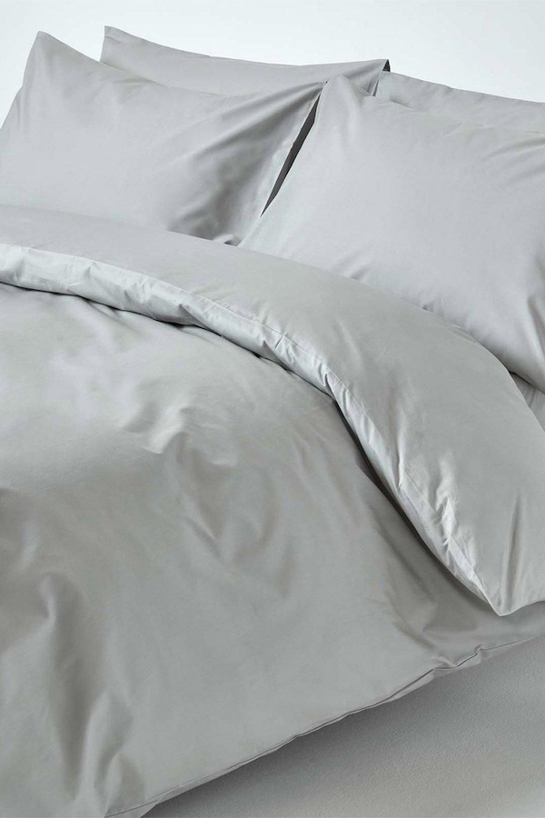 Homescapes Egyptian Cotton Duvet Cover with Pillowcase, 200 TC