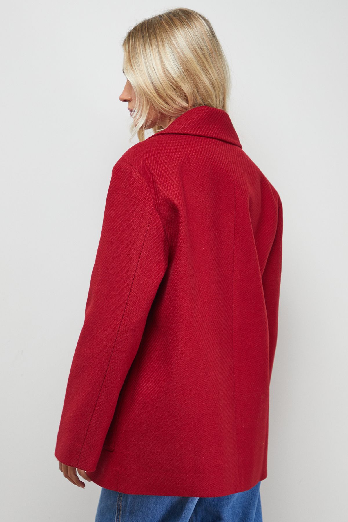 Oasis Relaxed Peacoat Red image 3