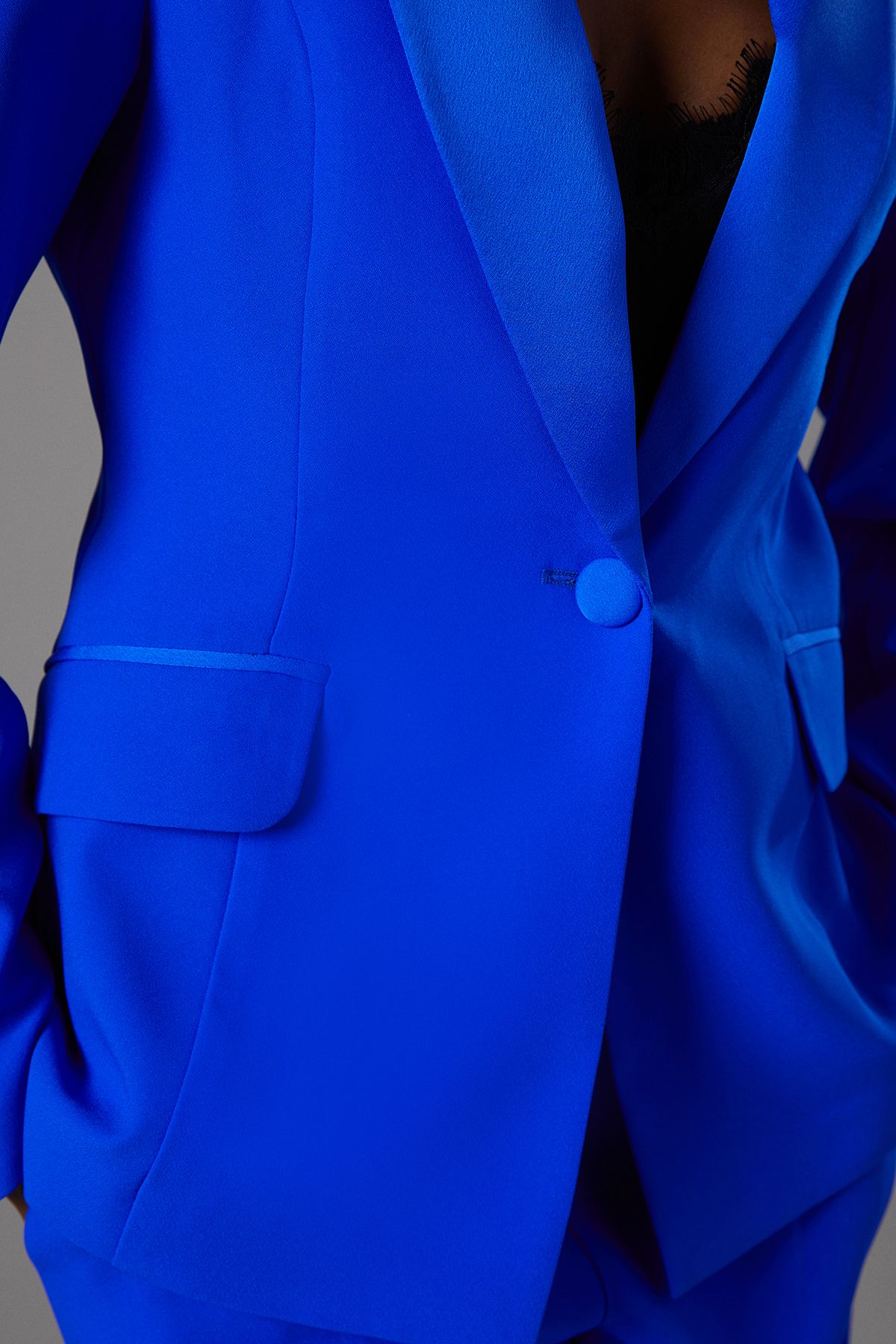 Coast Satin Lapel Blazer Cobalt image 5