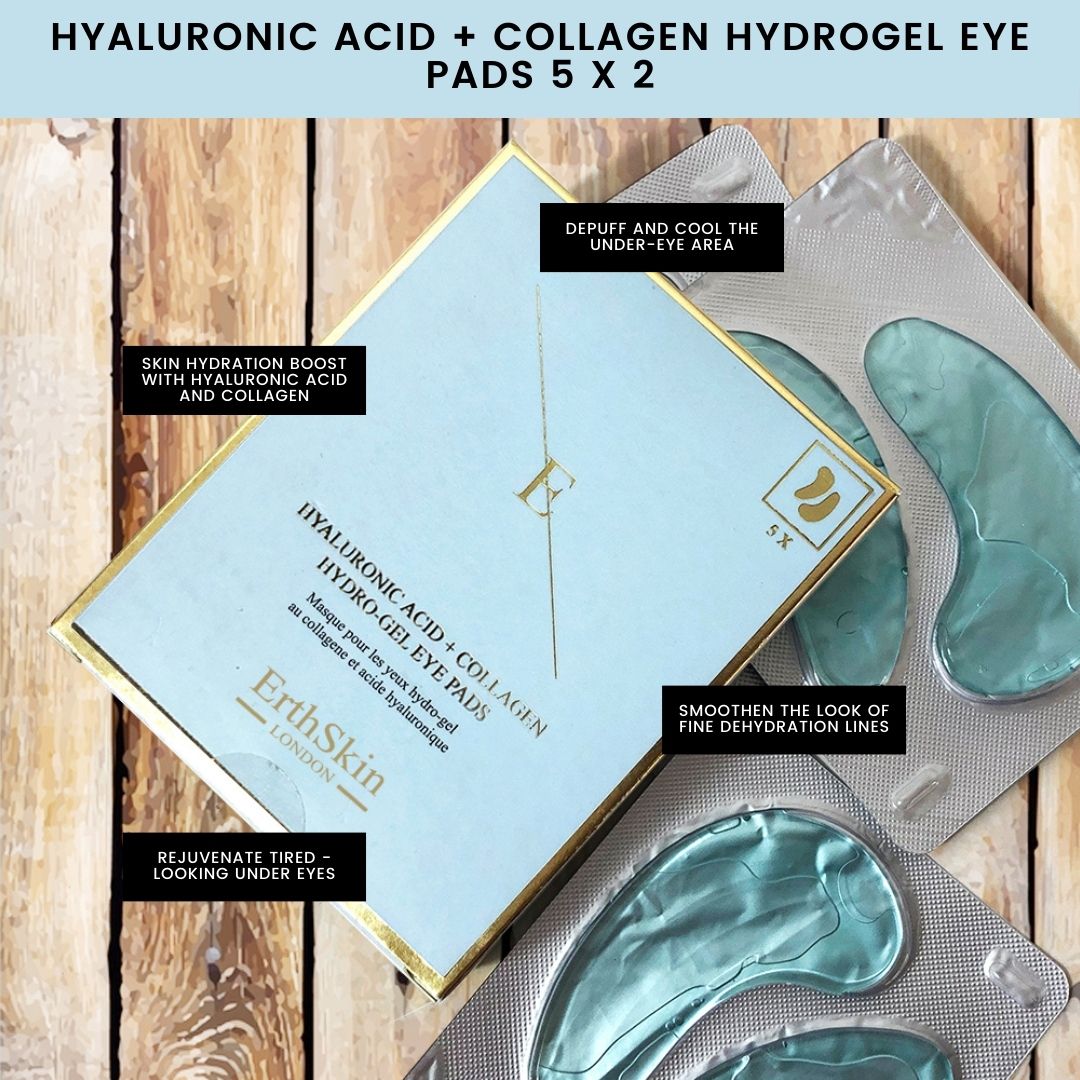 Erth Skin London Hydra Collagen Glow Set: Hyaluronic Sheet Mask, Hyaluronic Eye Cream 30ml & Hyaluronic acid Eye Pads image 9