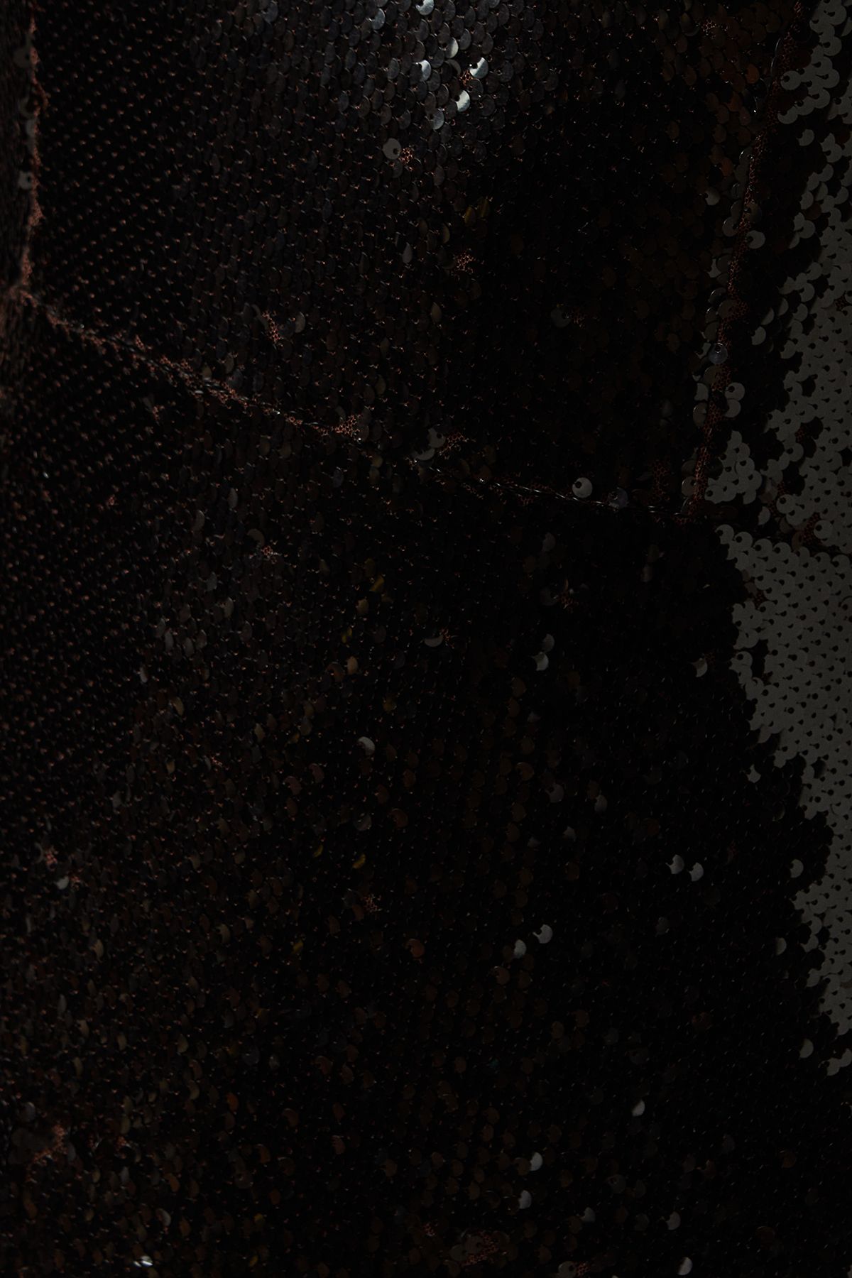 Oasis Occasion Clear Sequin Strappy Maxi Dress Chocolate image 5