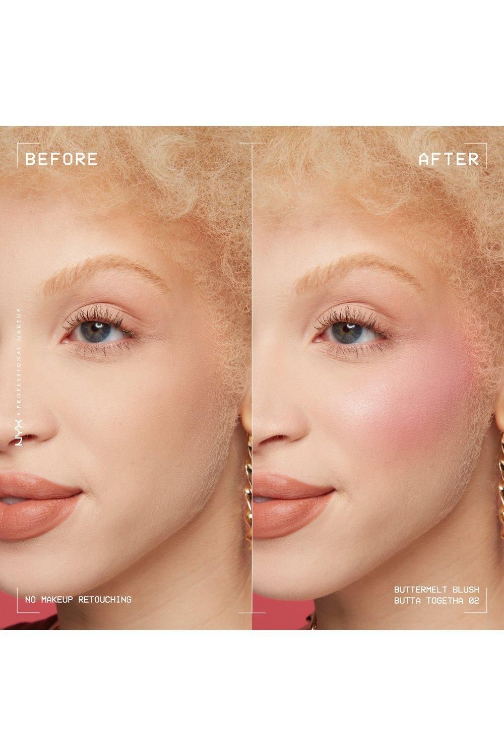 NYX Professional Makeup Buttermelt Blush Powder Blush Butta Together image 3