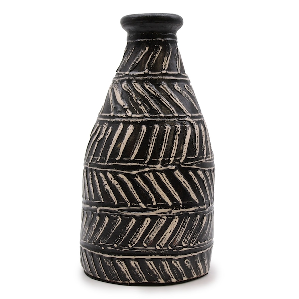 KDMD Greek Taper Vase - Chocolate